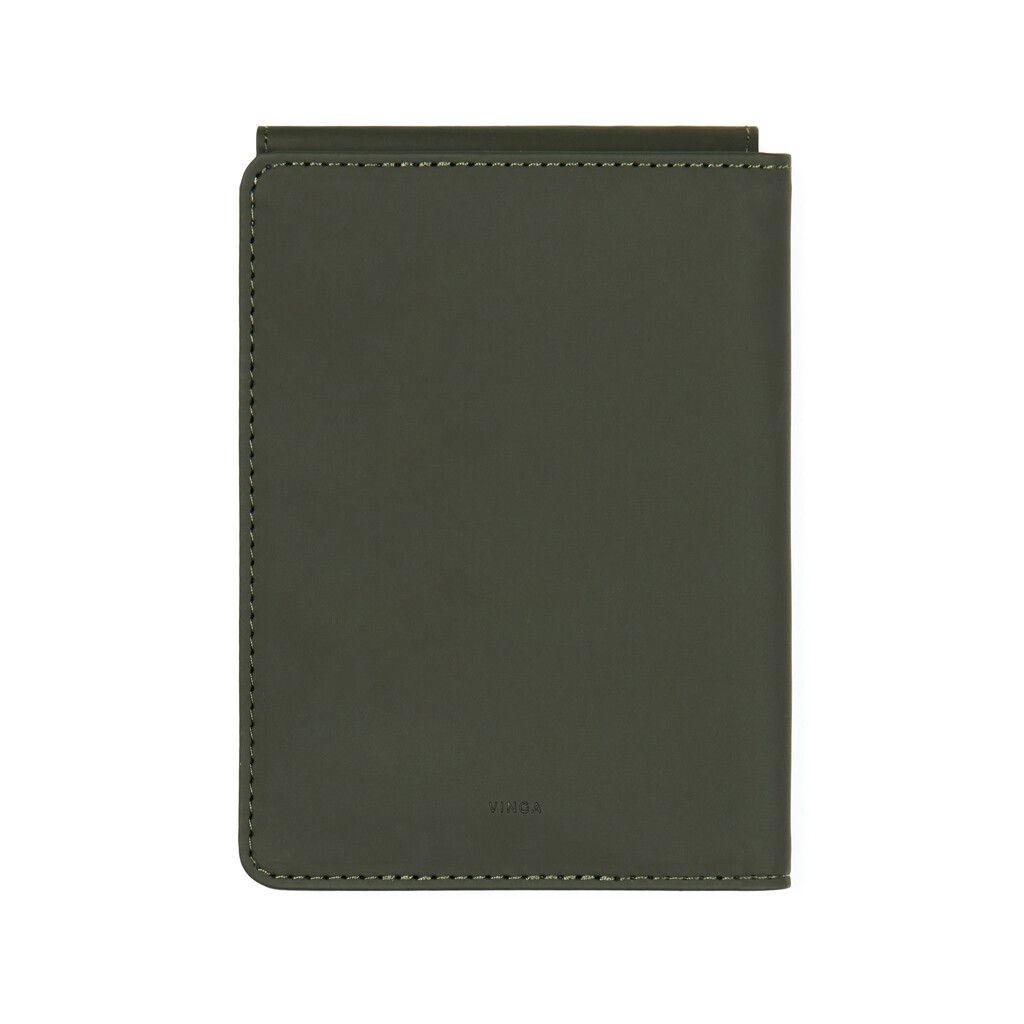 VINGA Baltimore RCS recycelte Polyester-RFID-Reisepasshülle - grün-751