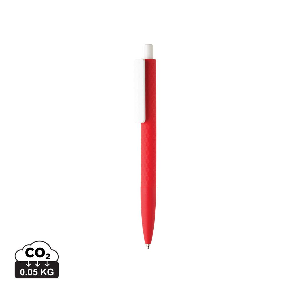 X3-Stift mit Smooth-Touch aus RCS recyceltem ABS - rot-687