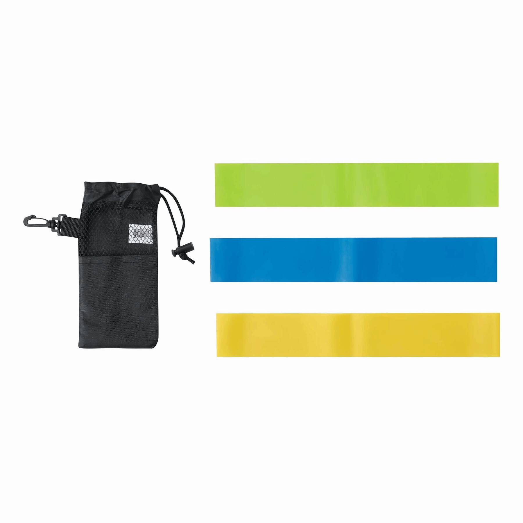 Fitnessbänder SPORTY BAG - blau - gelb - hellgrün-317