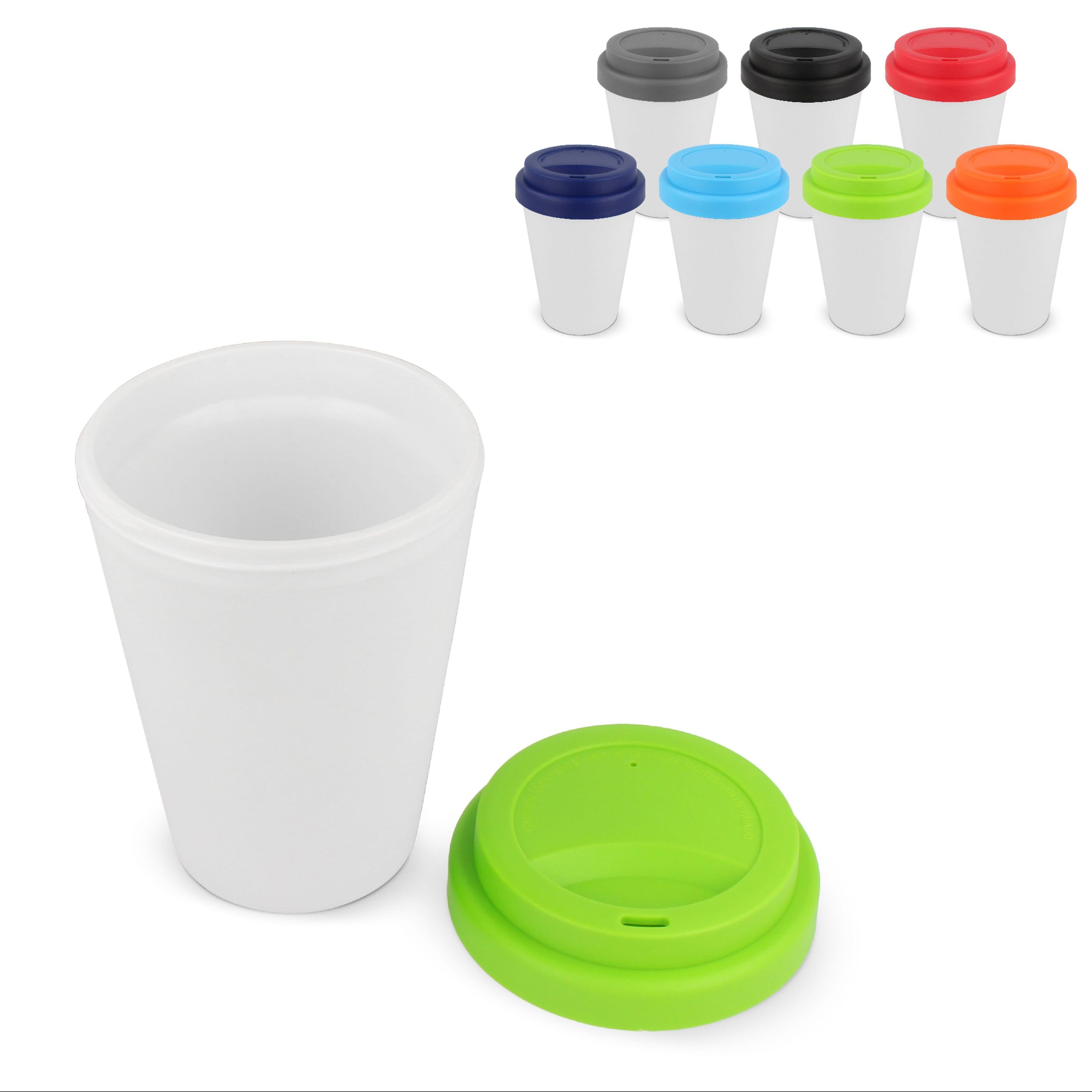 RPP Kaffeetasse Weißer Körper 250ml - weiss  -  hellgrün-423