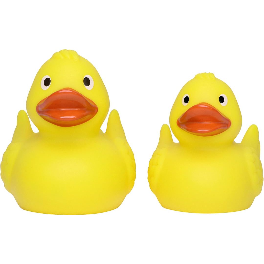 Renn-Ente mit Metallplatte mittel - gelb - orange-87