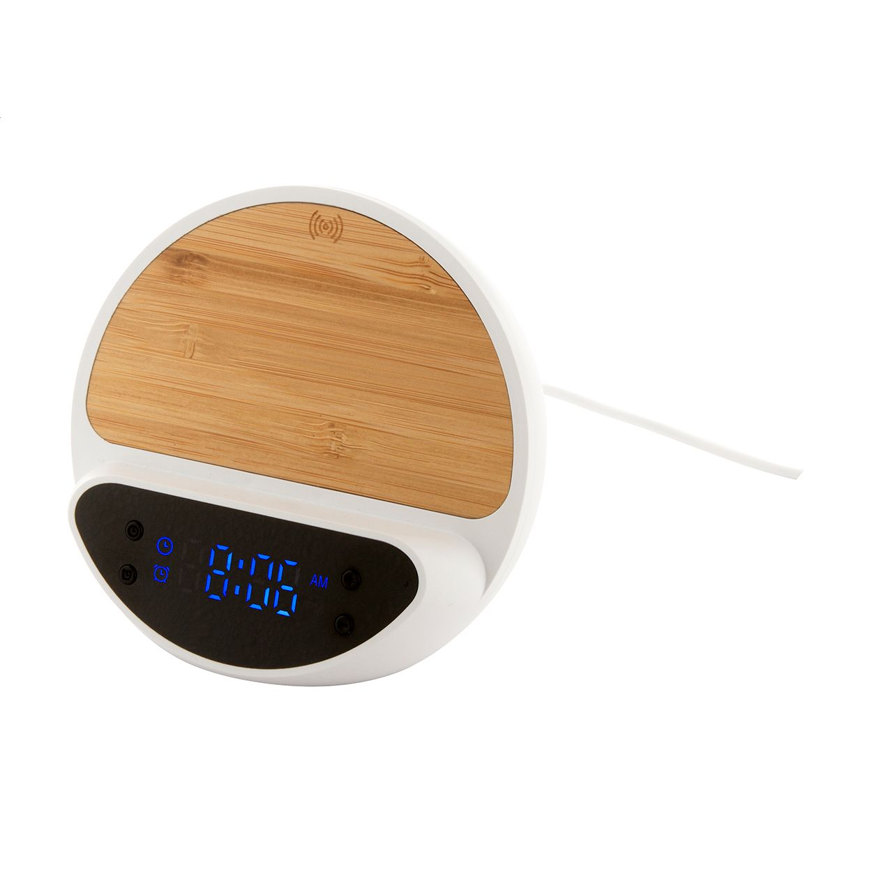 Wecker mit Wireless-Charger Rabolarm - weiß-319