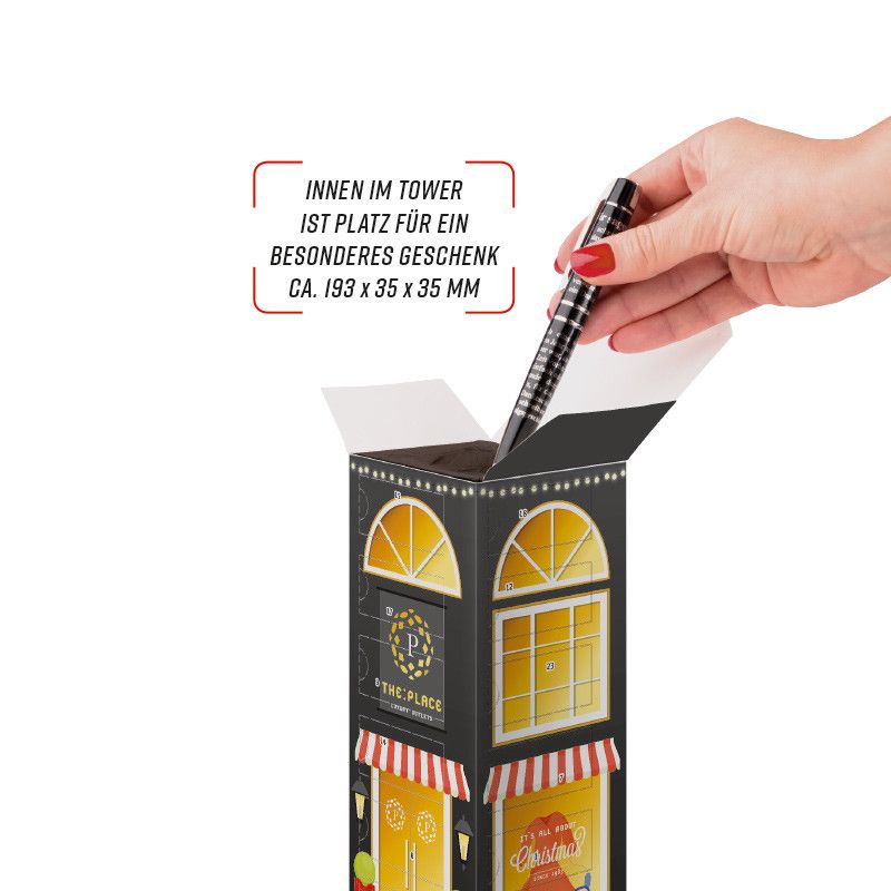Minikugel Tower Adventskalender, LINDOR Lindt Mini Kugeln-704