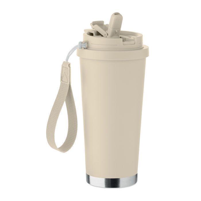 Doppelwandiger Trinkbecher 500m TOPAZ LARGE - beige-45