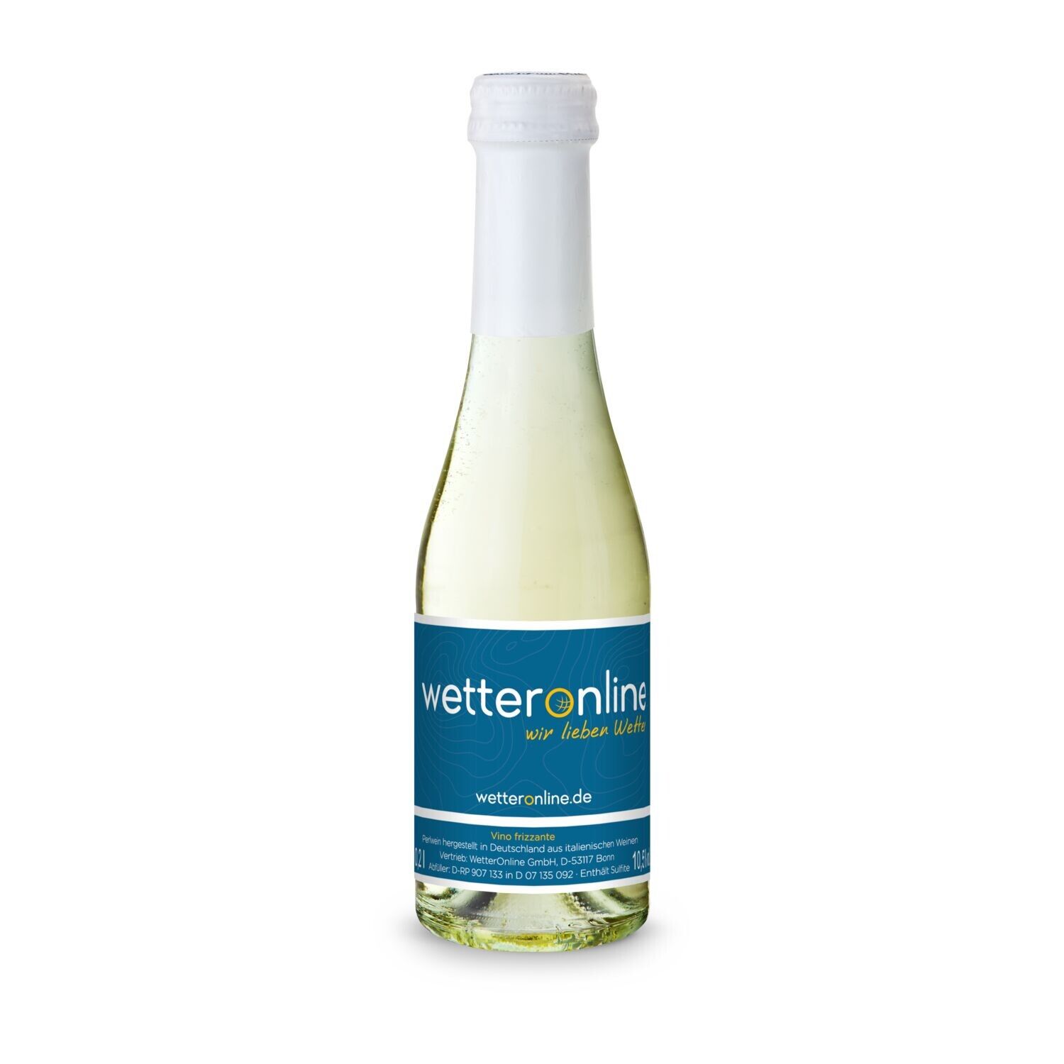Promo Secco Piccolo - Flasche klar, 0,2 l - Kapselfarbe Weiß-282