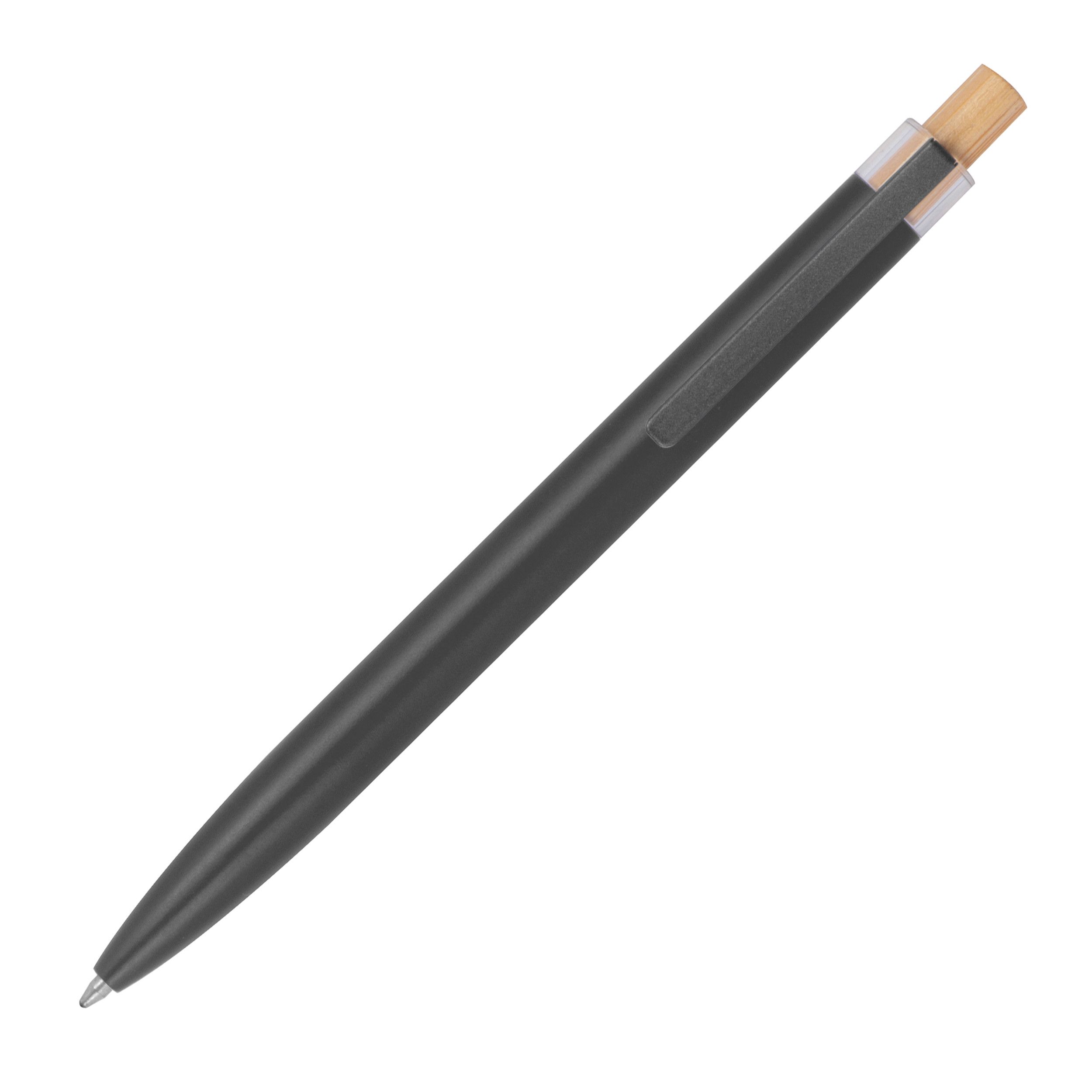 Schreibset mit Kugelschreiber und Rollerball aus recyceltem Aluminium  - anthrazit-406