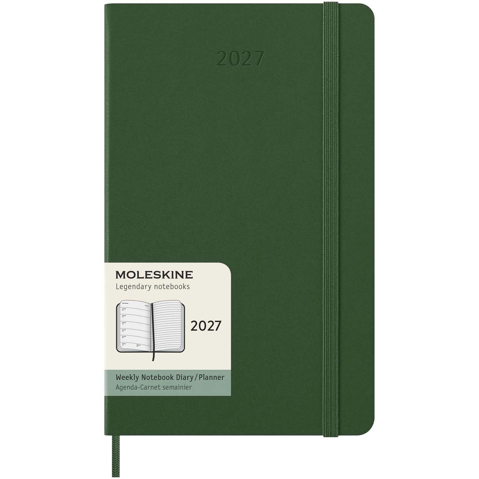 Moleskine Hardcover 12 Monate Wochenkalender L - myrtengrün-250