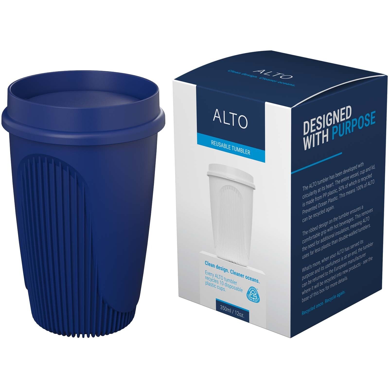 Alto POP 350 ml Becher mit 360°-Deckel - blau-968