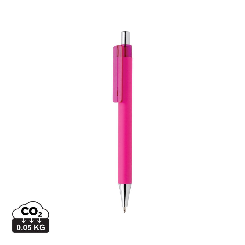 X8 Stift mit Smooth-Touch aus RCS recyceltem ABS - rosa-277