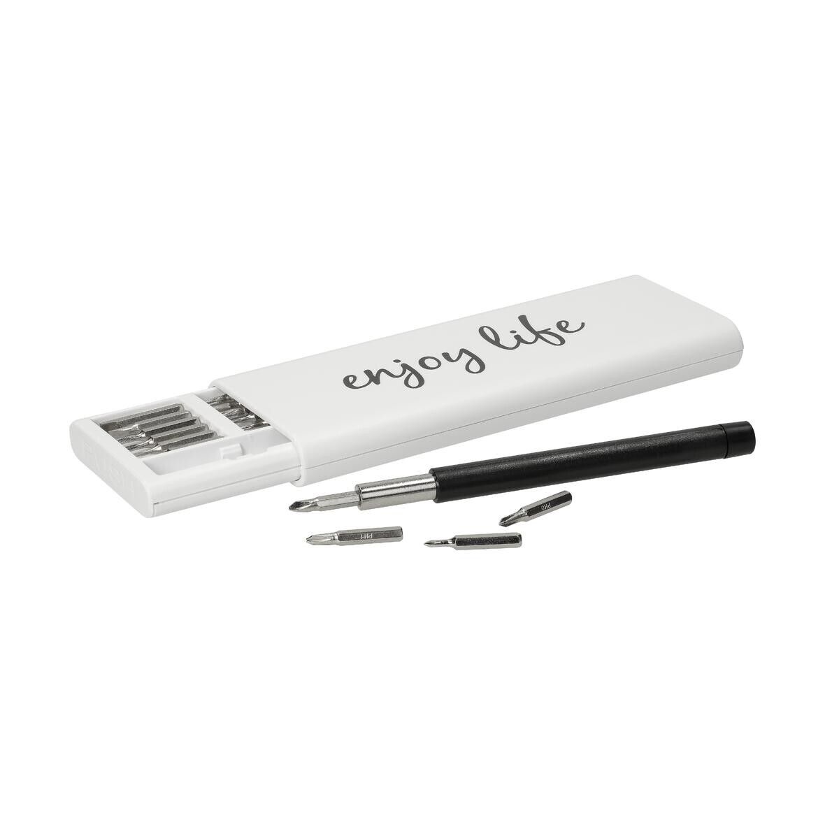 Mini-Schraubendreherset BitKit - weiß-170