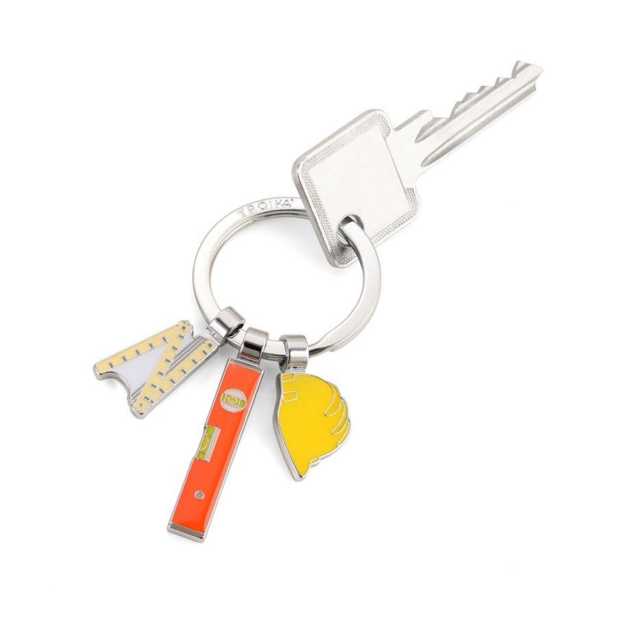 Troika Schlüsselanhänger BOB - gelb - orange - silber-57