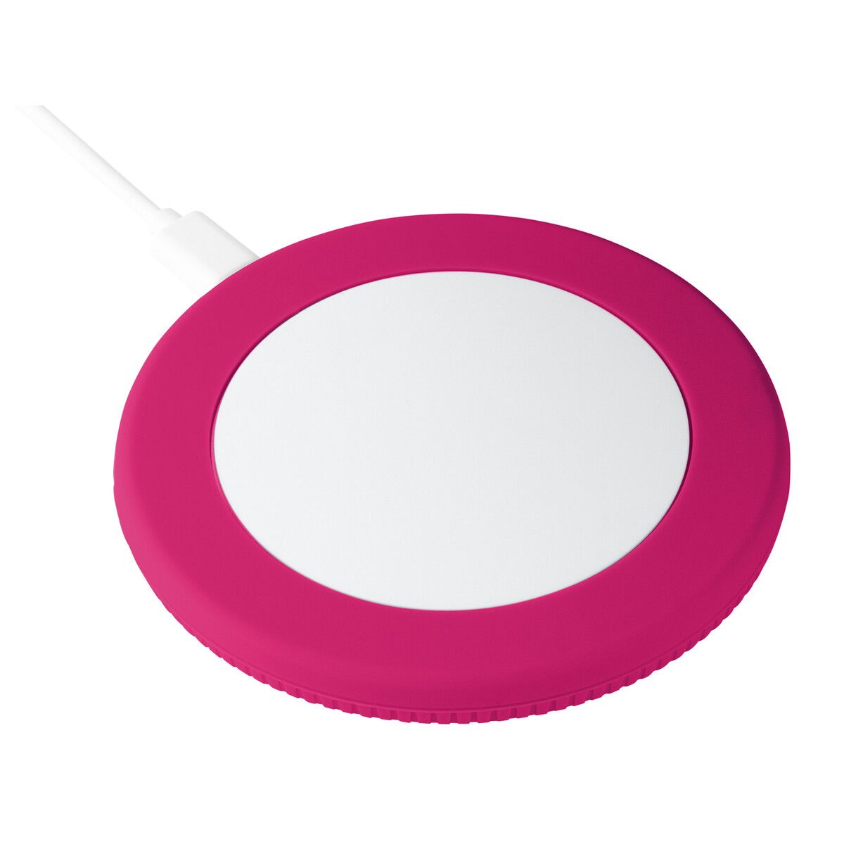 Wireless Charger myMATOLA mit Ring - weiß - magenta-325