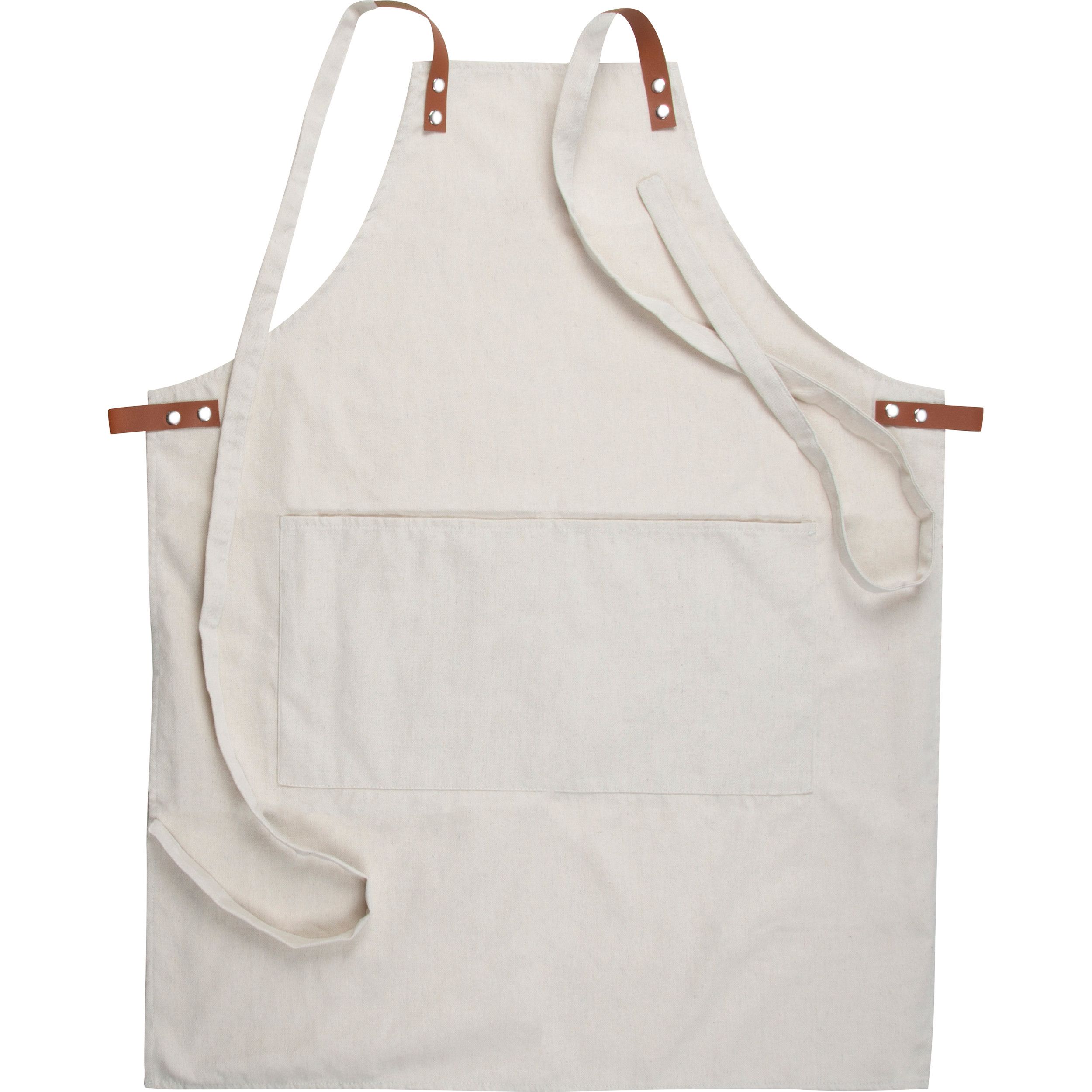 Hochwertige Schürze - beige-789