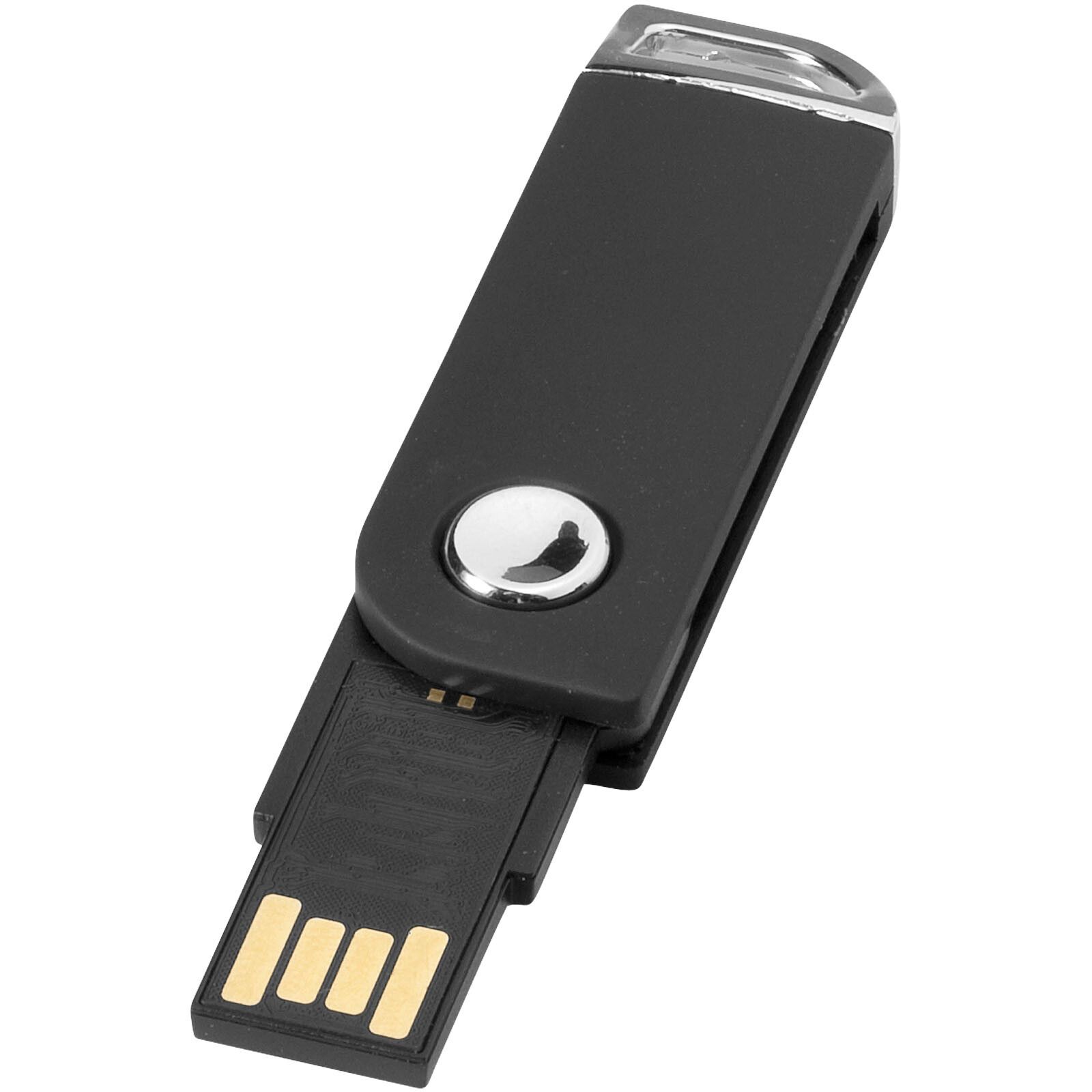 Swivel Rectangular USB-Stick - schwarz - 4 GB-822