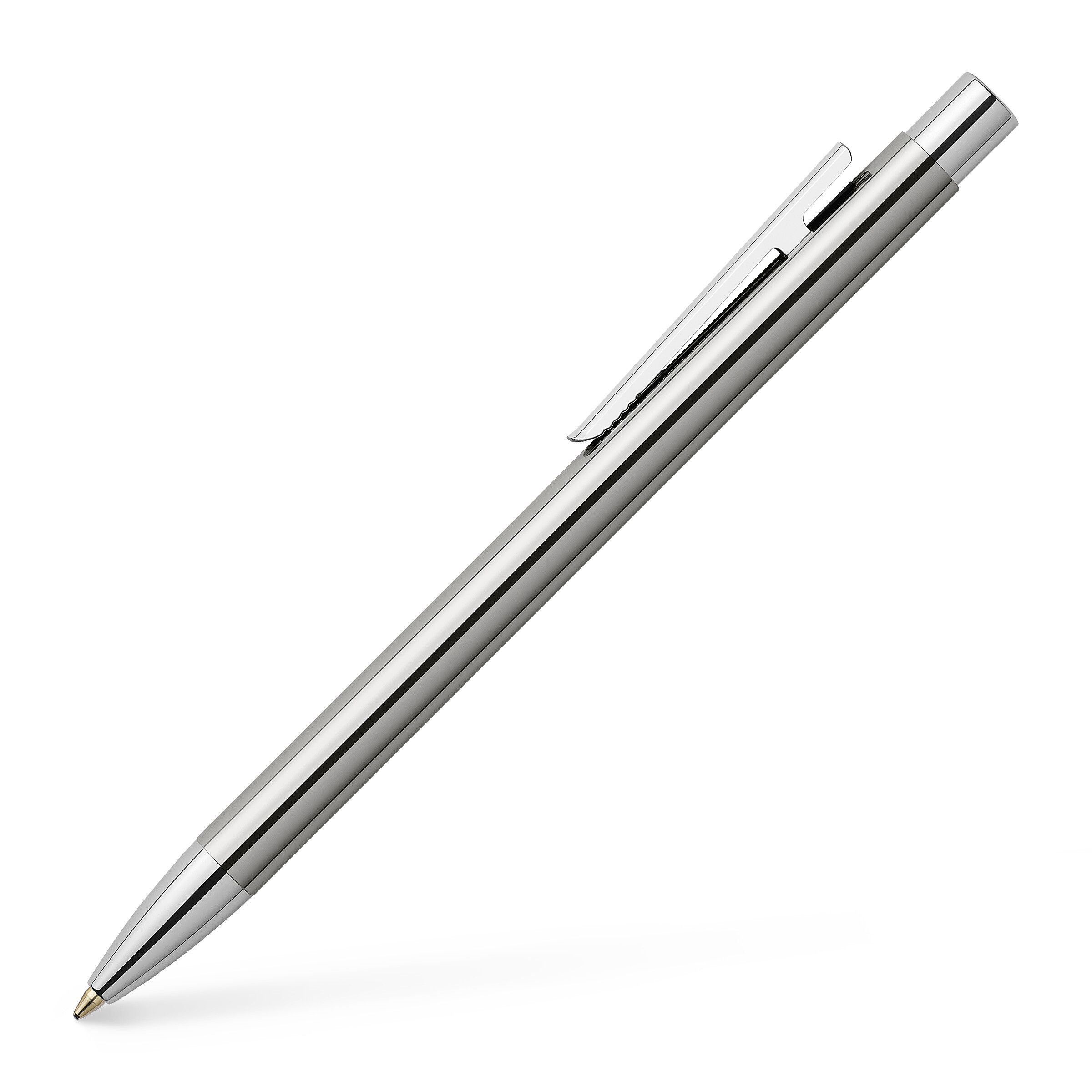 Druckkugelschreiber Neo Slim Edelstahl - silber glänzend-164