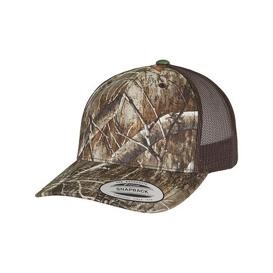 YP Classics Realtree Camo Retro Trucker Cap - edge-211
