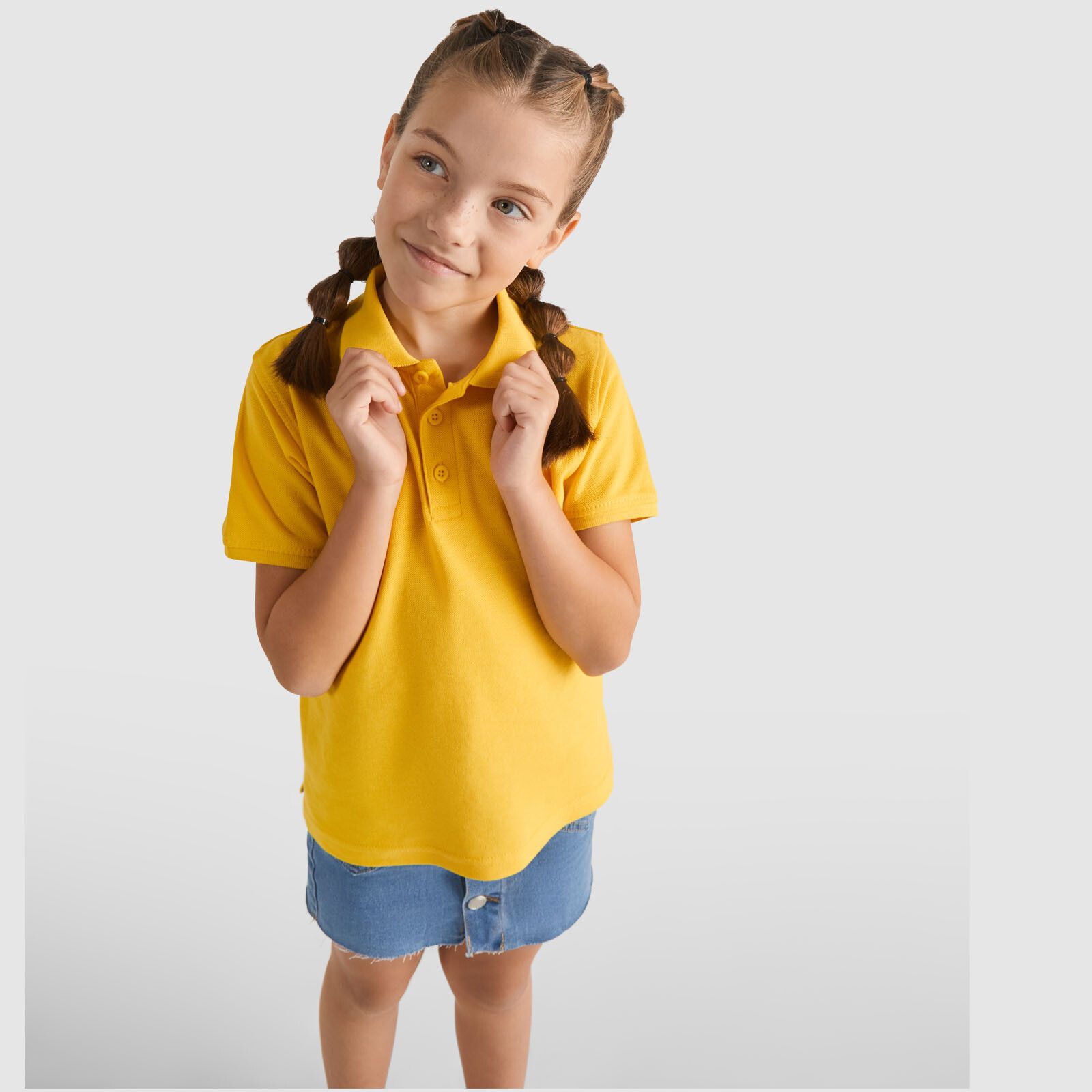 Star Poloshirt für Kinder - weiss-219