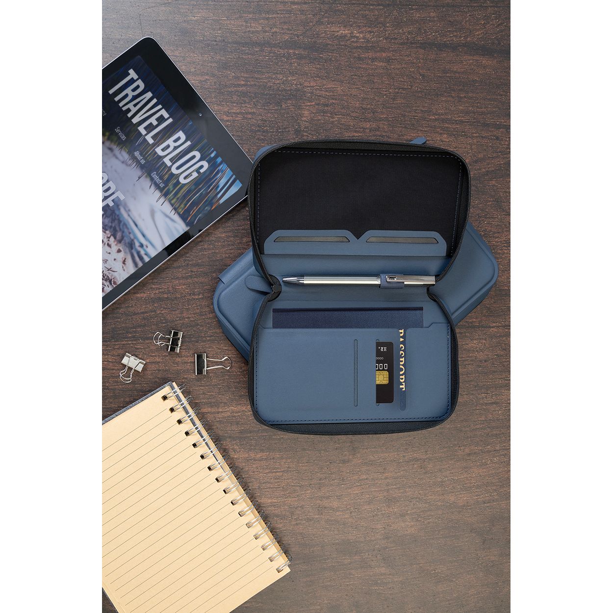 Pulux Pass Reise-Organizer RPU - blau-971