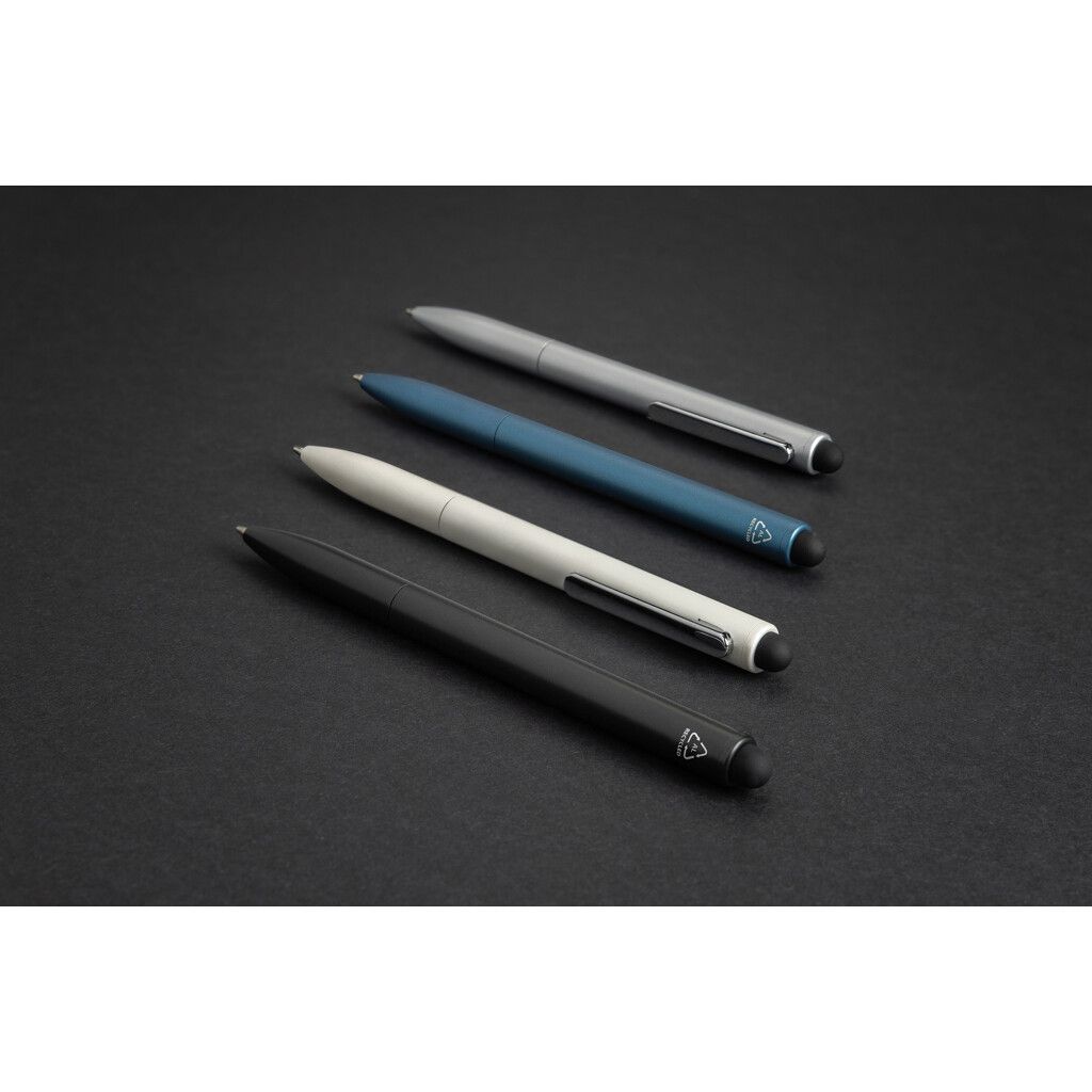 Kymi Stift mit Stylus aus RCS recyceltem Aluminum - silber-876