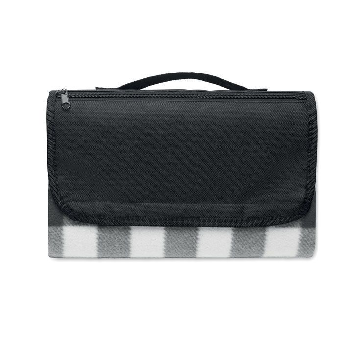 Picknick Decke RPET-Fleece CALY - schwarz-196