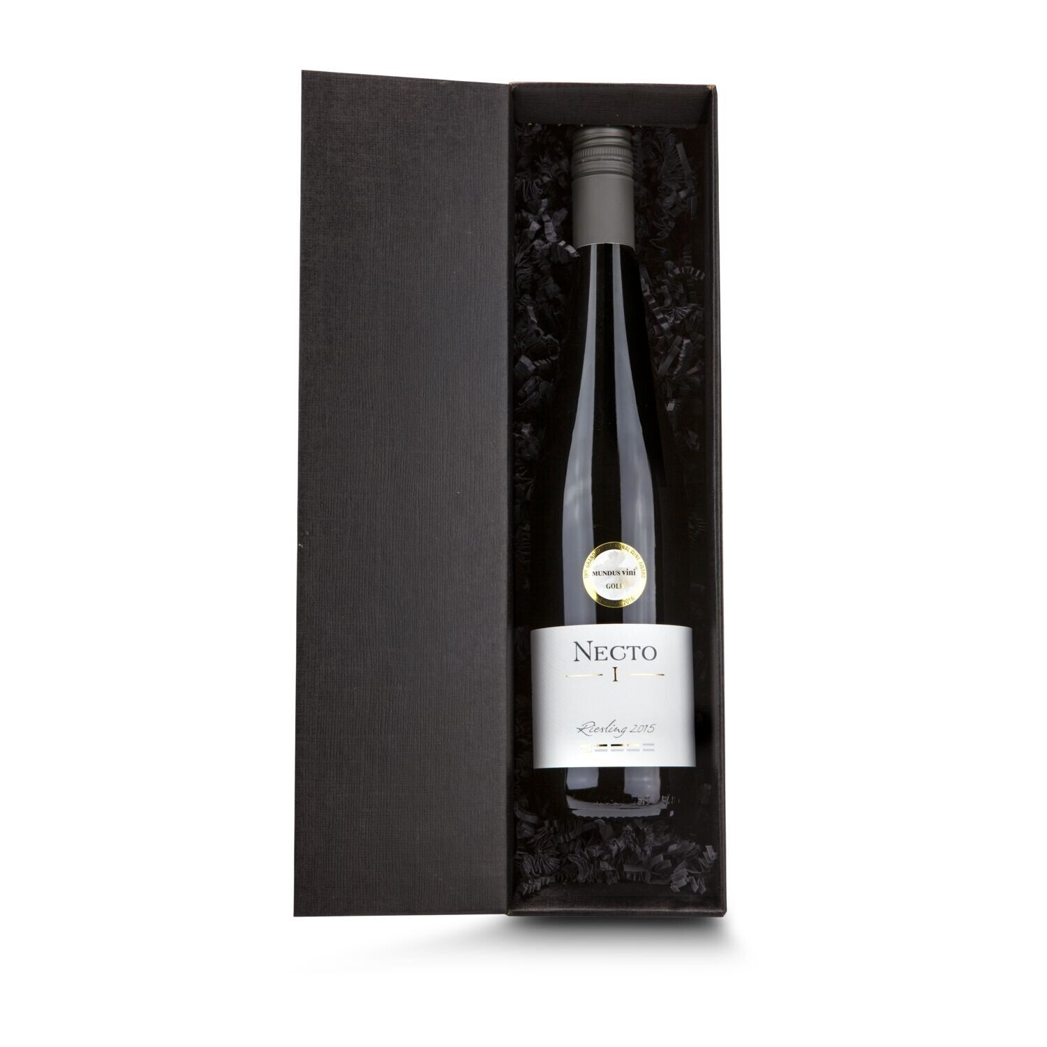 Weißwein im schwarzen Geschenkkarton-578