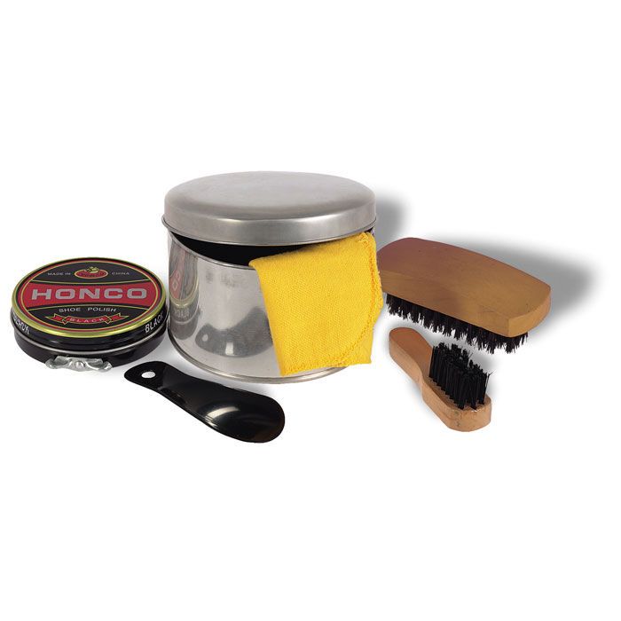 Schuhputz-Set TORTON - silber glänzend-786