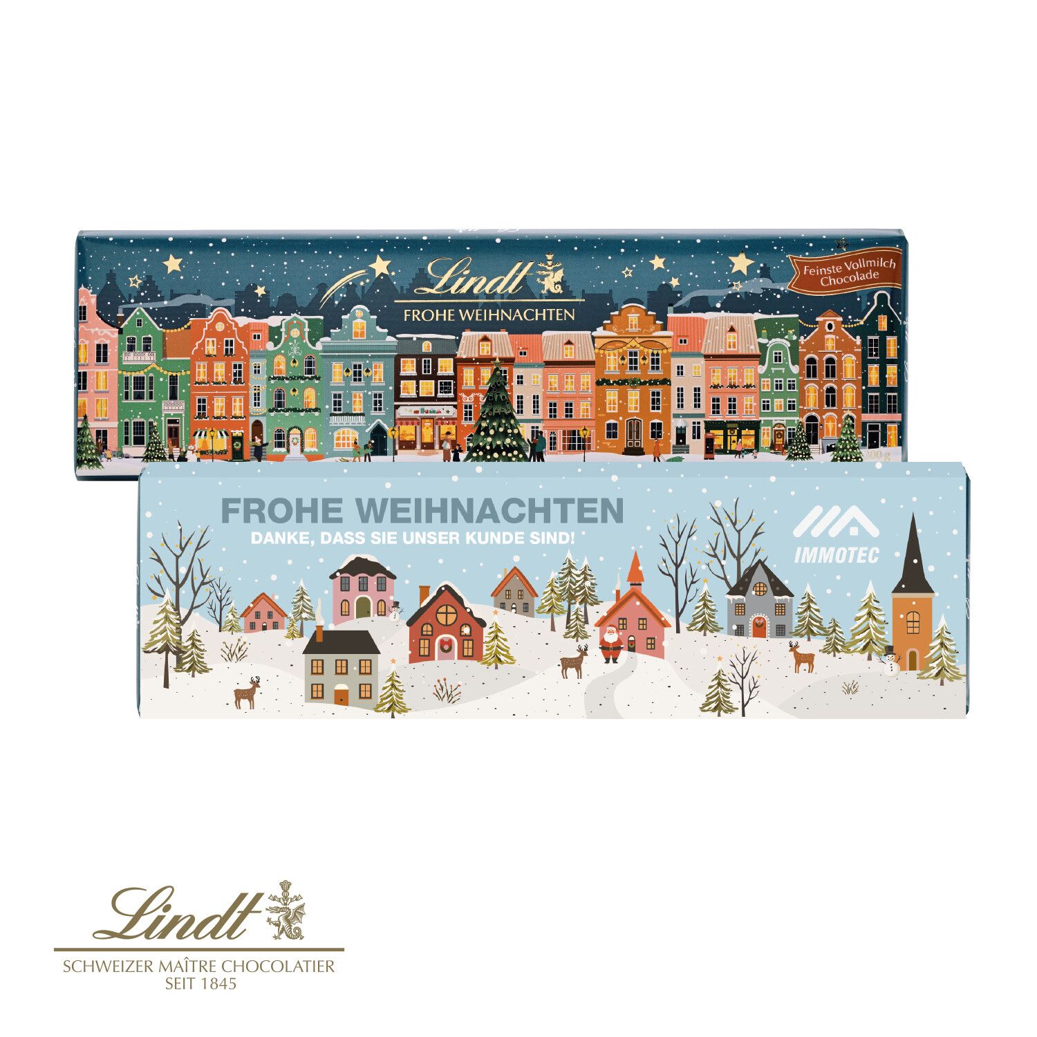 Lindt Schokoladentafel "Frohe Weihnachten", 300g-924