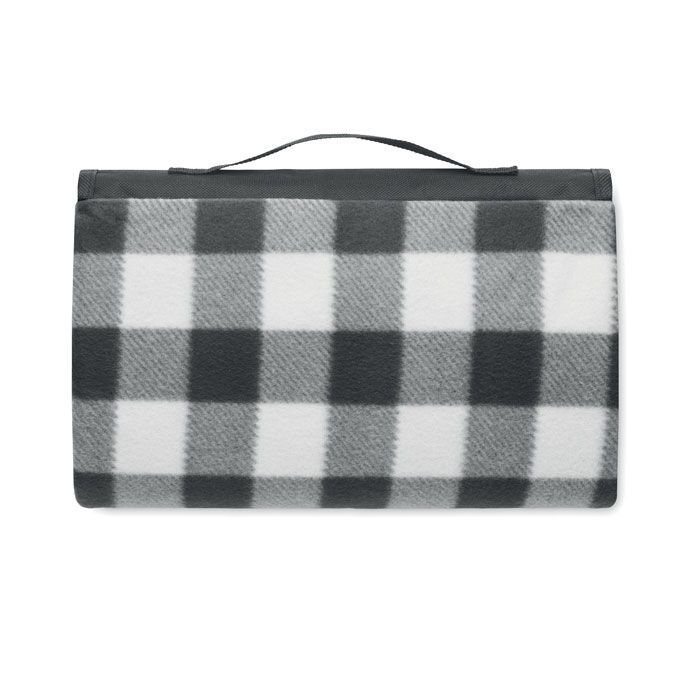 Picknick Decke RPET-Fleece CALY - schwarz-120