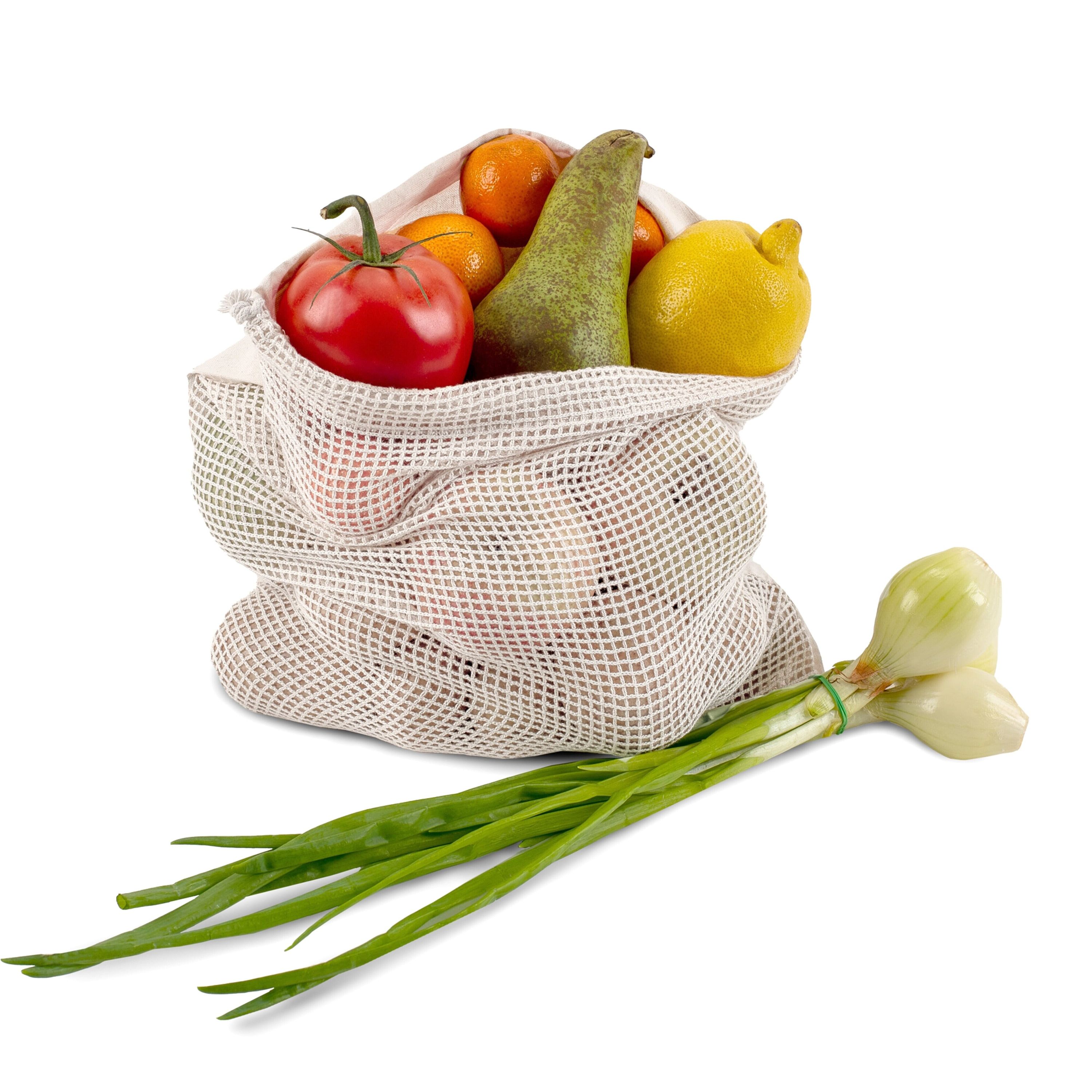 Wiederverwendbare Lebensmitteltasche OEKO-TEX® Baumwolle 30x40cm - natur-494