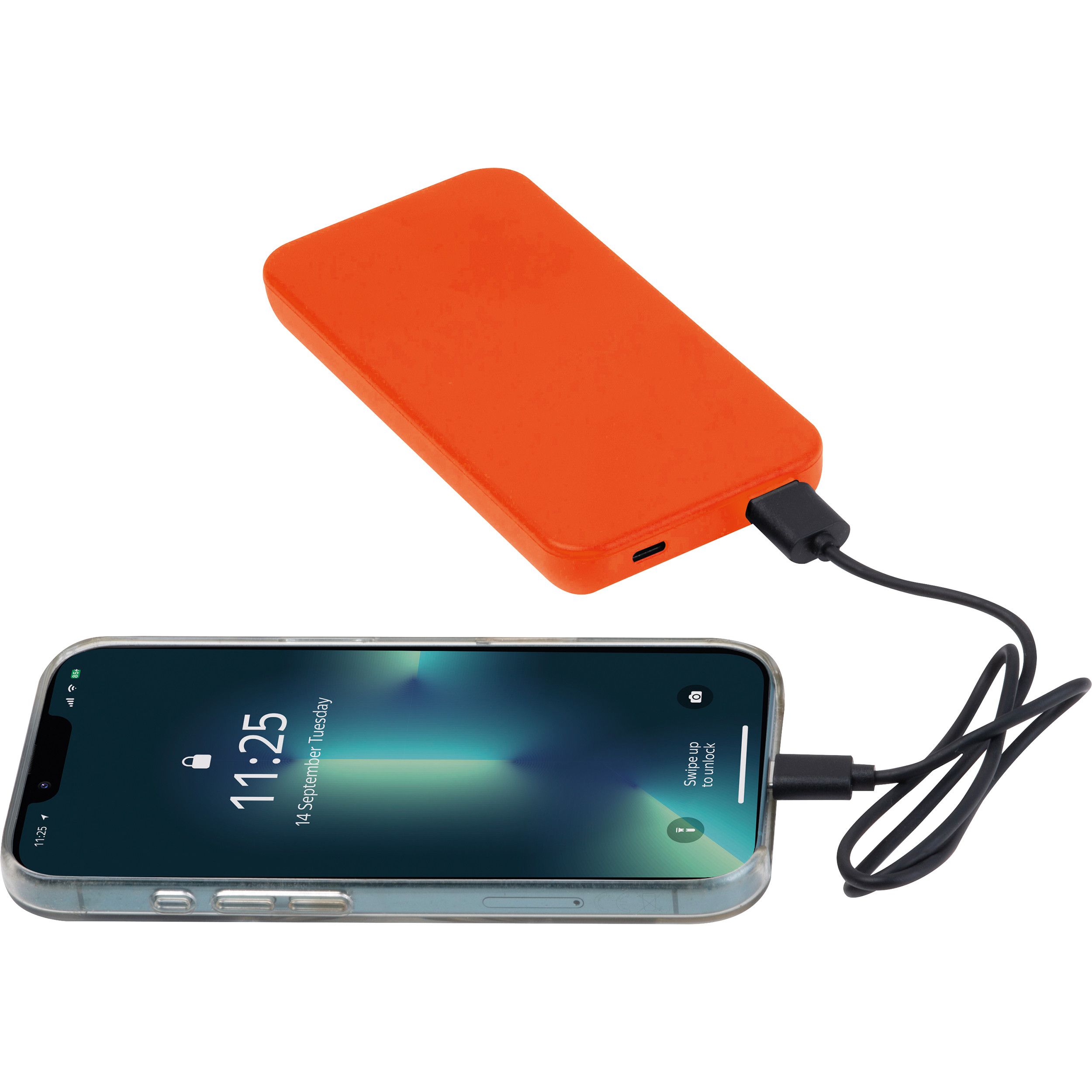 Recycelte Powerbank 10.000 mAh PRESTON - orange-488
