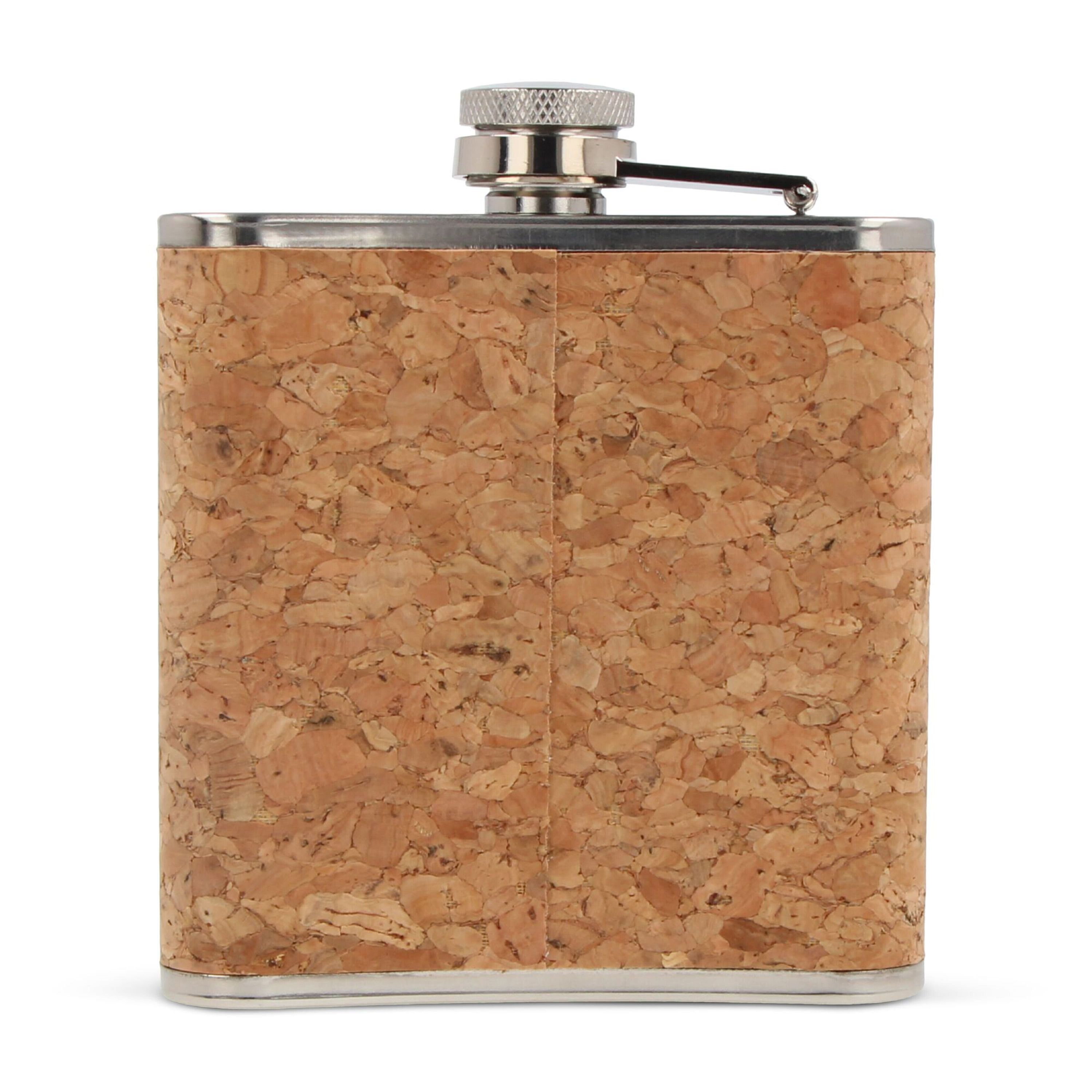 Flachmann mit Korken 170ml - natur-567
