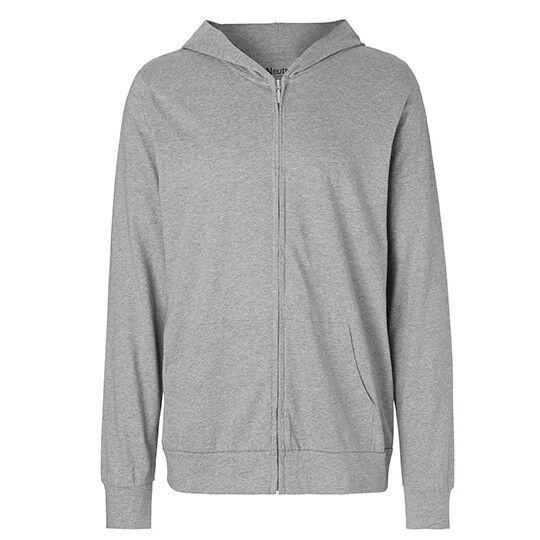 Unisex Jersey Hoodie With Zip - sport grey-23