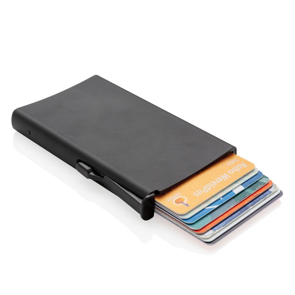 Aluminium RFID Kartenhalter - schwarz-452