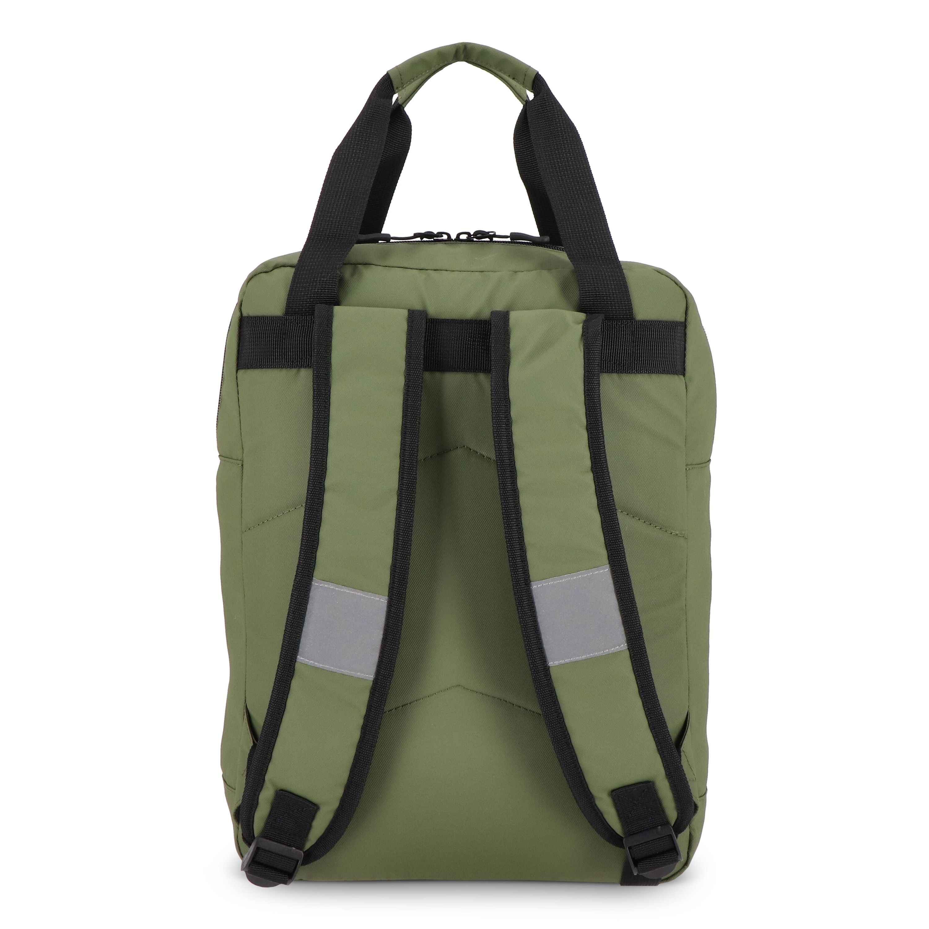 PU-beschichteter R-PET 600D Rucksack 12l - olivgrün-826