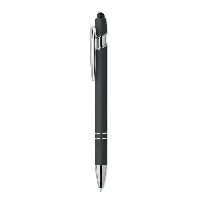 Druckkugelschreiber mit Stylus SIPARO - schwarz-199
