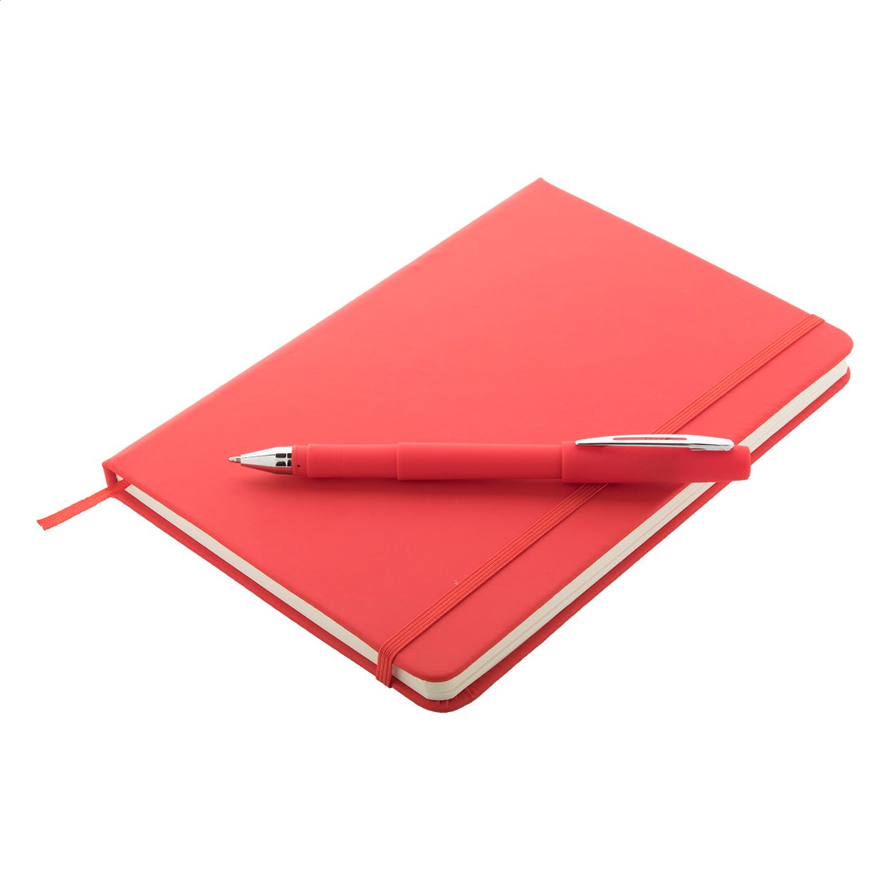 Marden A4 Notizbuch mit Kugelschreiber - rot-851