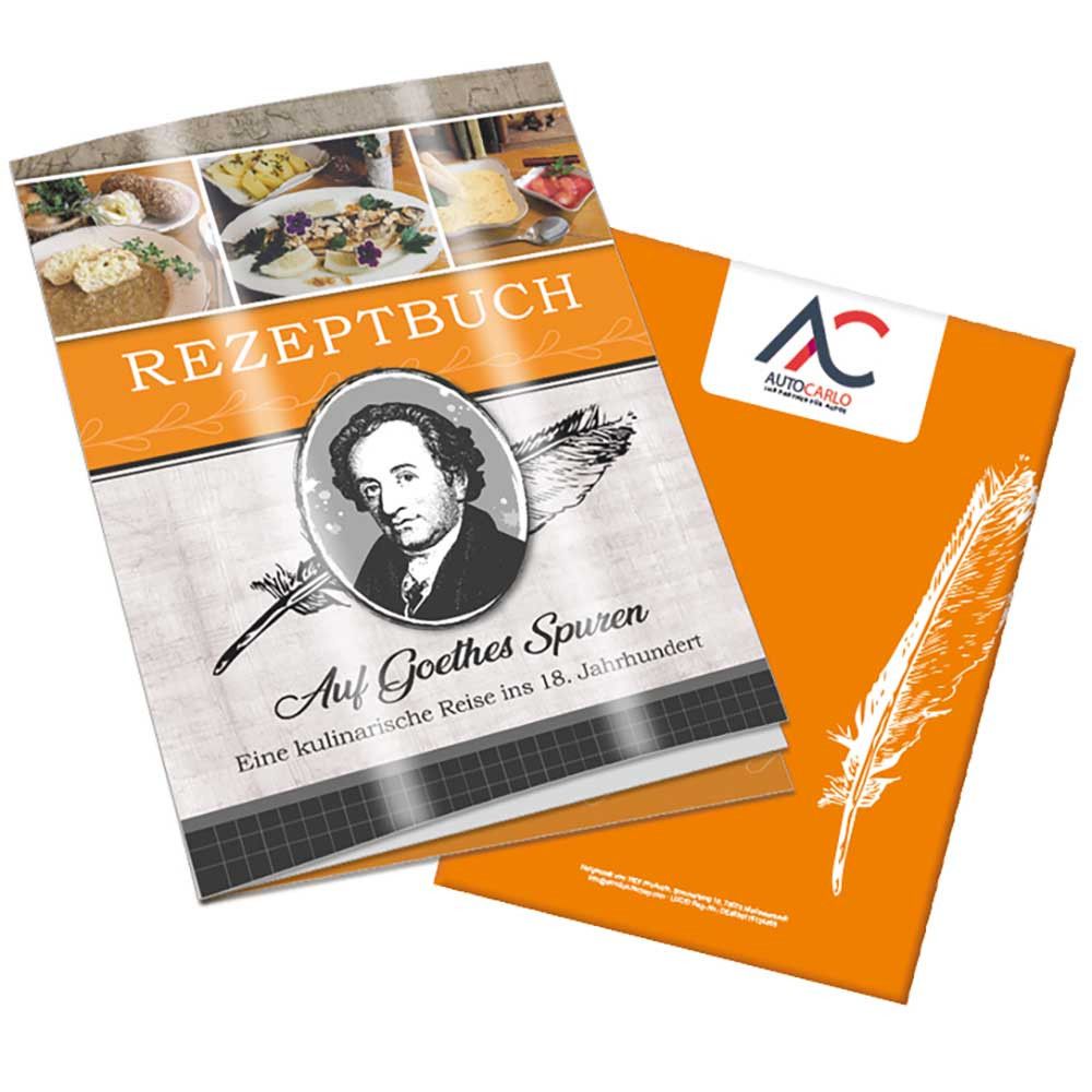 Rezeptbuch-Set "Auf Goethes Spuren" - Rezeptbuch mit 2-c Logoeindruck-677