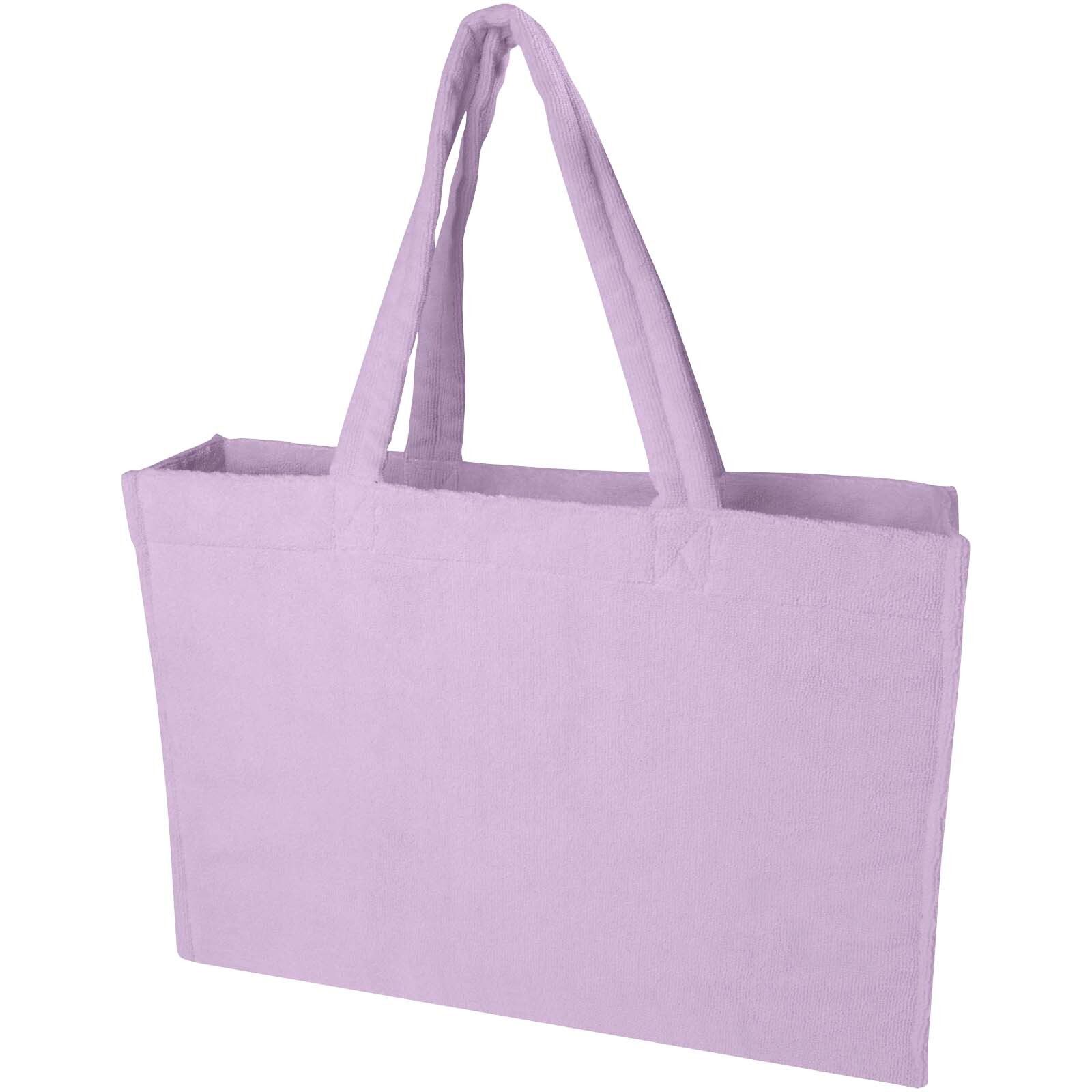 Siam GRS-recycelte Strandtragetasche aus Frottee 13 L - fliederfarben-893