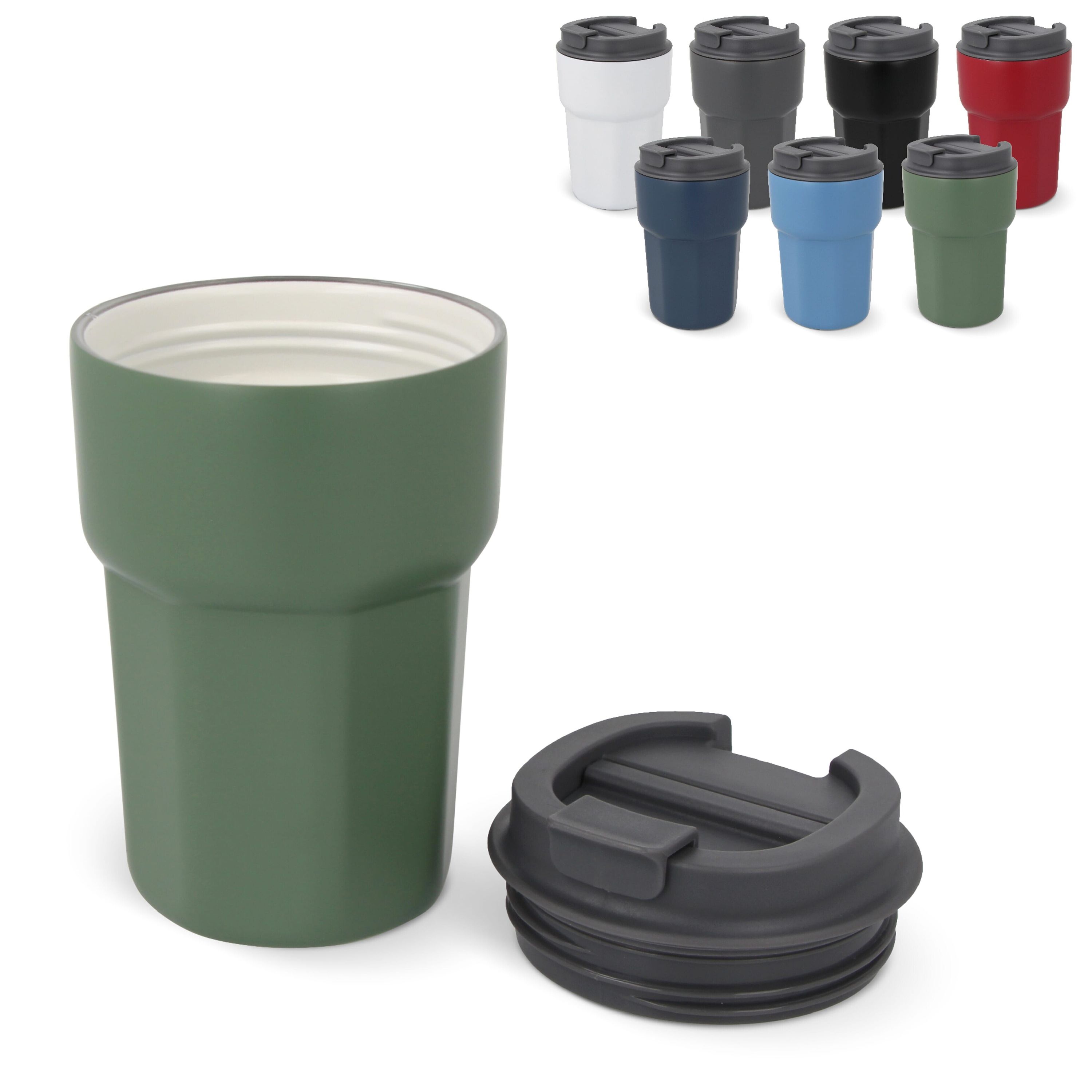T-ceramic Thermobecher mit Deckel Zambezi 350ml - weiss-770