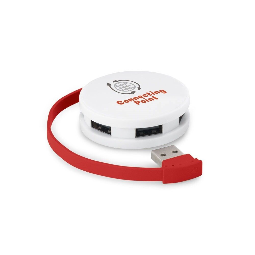GARDNER HUB mit Kabel und 4 USB-A-Anschlüssen aus ABS - königsblau-154