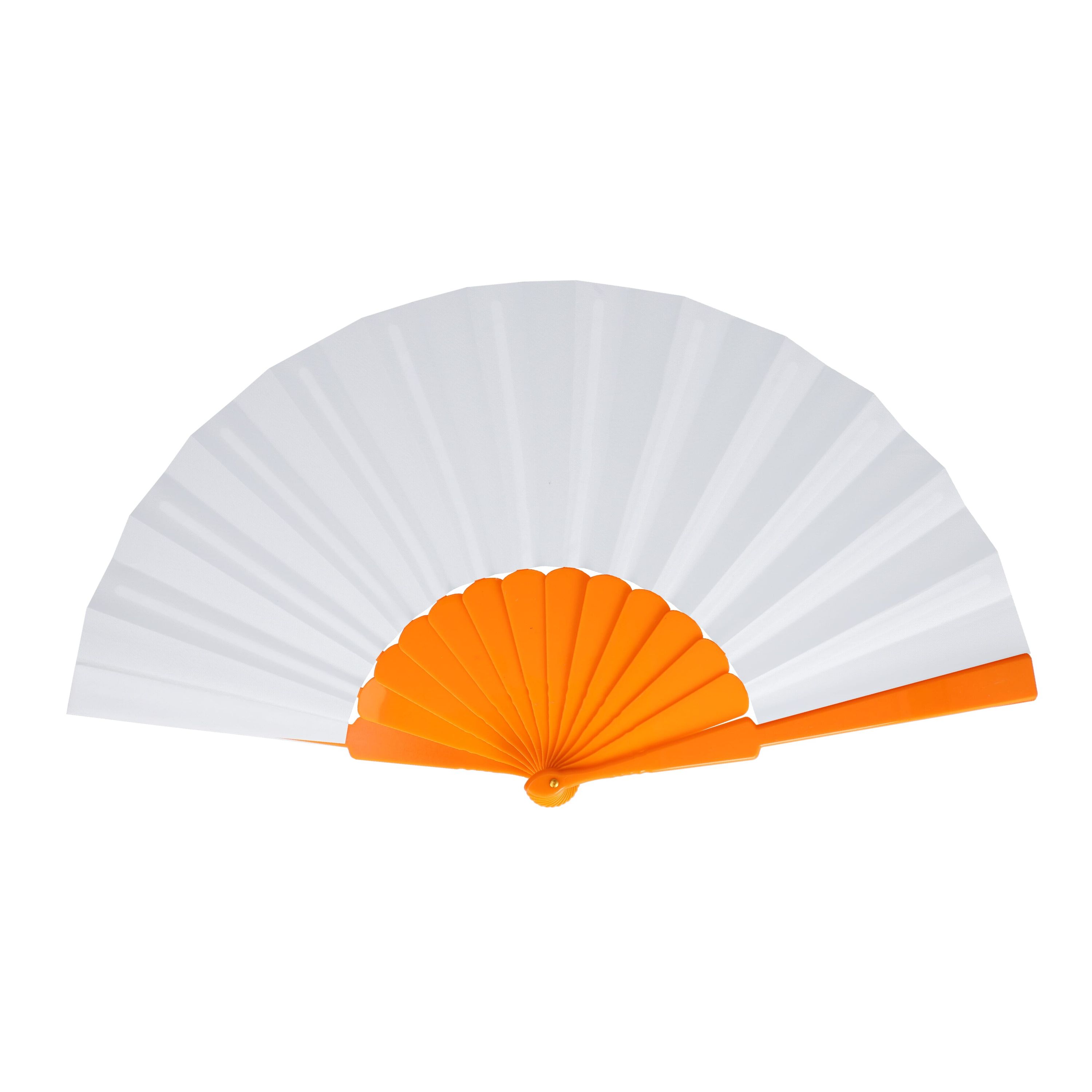 Fächer aus Kunststoff - orange-394
