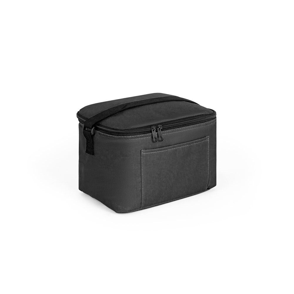 CANCUN Kühltasche aus recyceltem 600D-Polyester mit Gurt 7L - schwarz-505