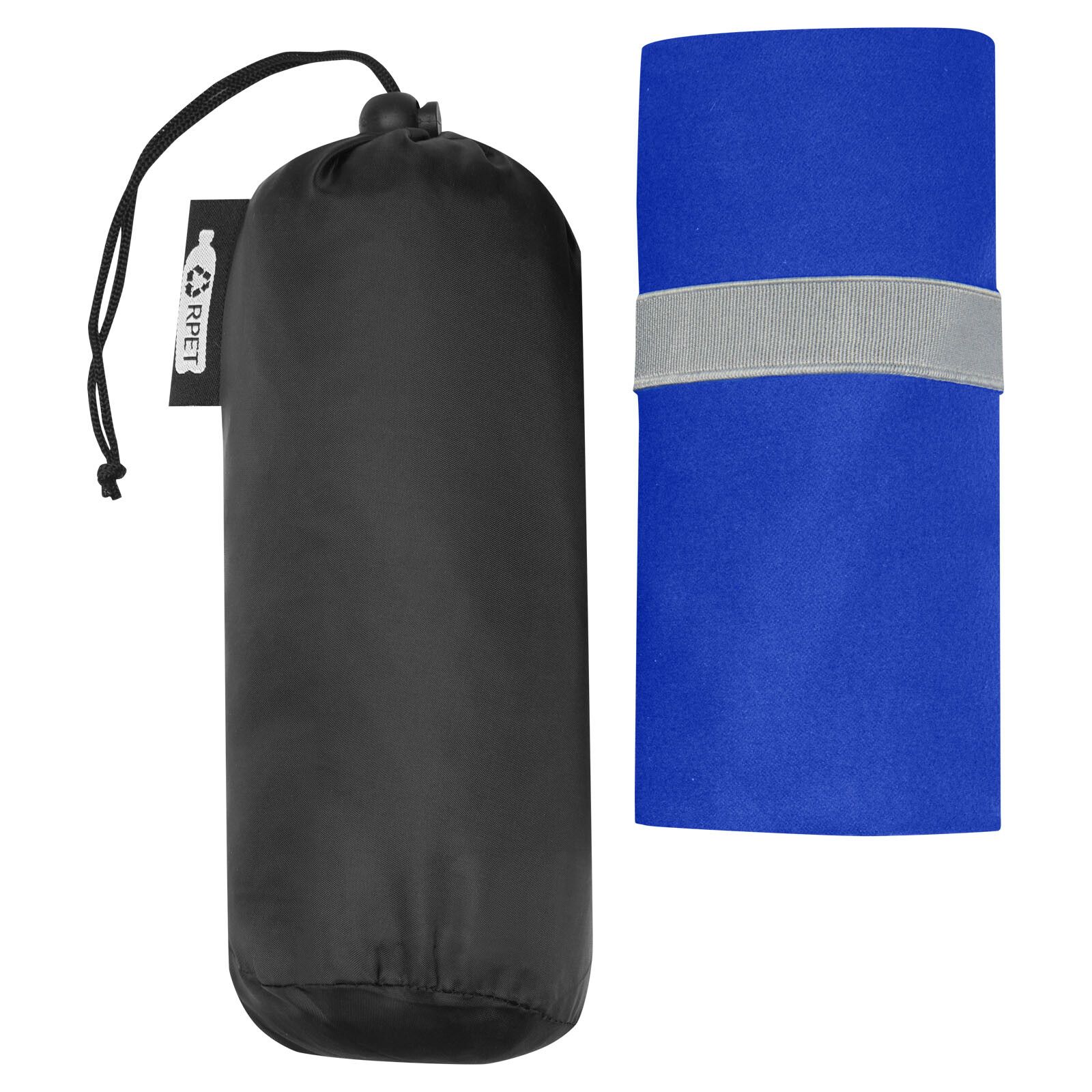 Pieter ultraleichtes und schnell trocknendes Handtuch aus rPET 130 x 80 cm - processblau-366