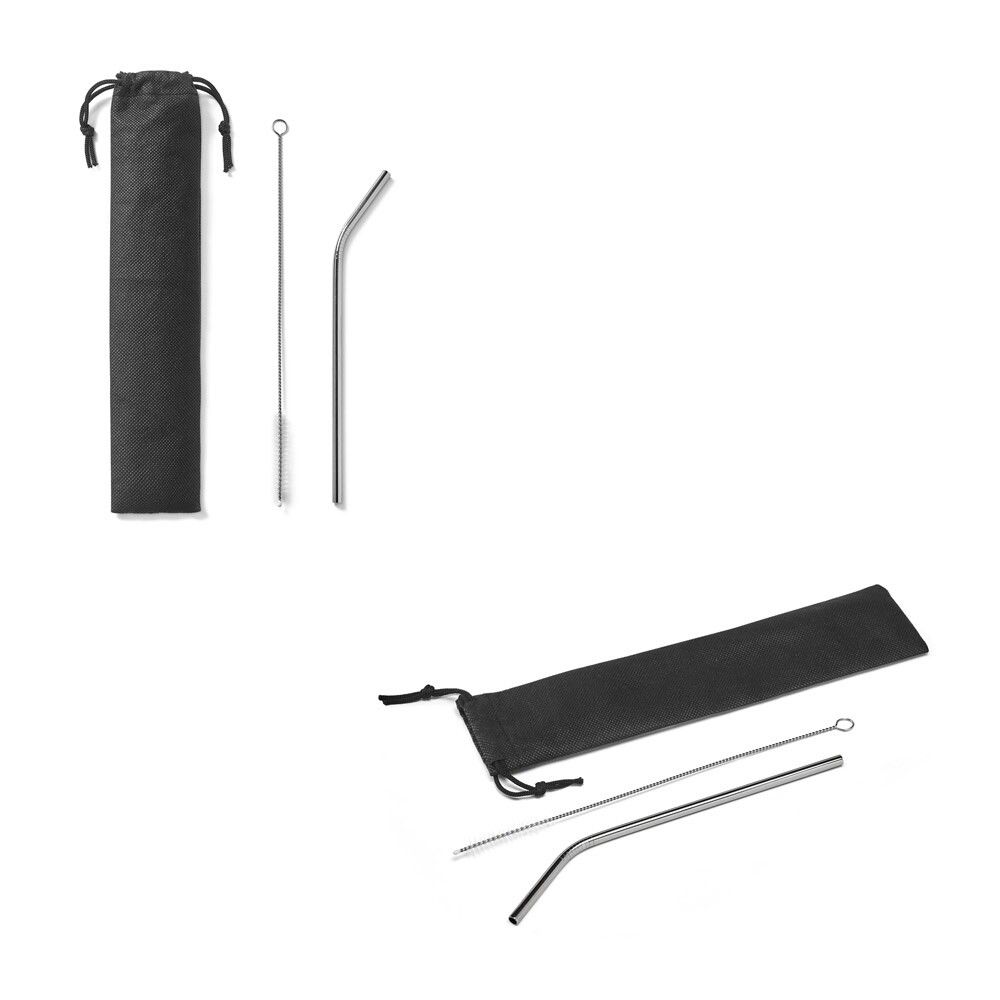 COCKTAIL Wiederverwendbarer Strohhalm aus Edelstahl - silber-259