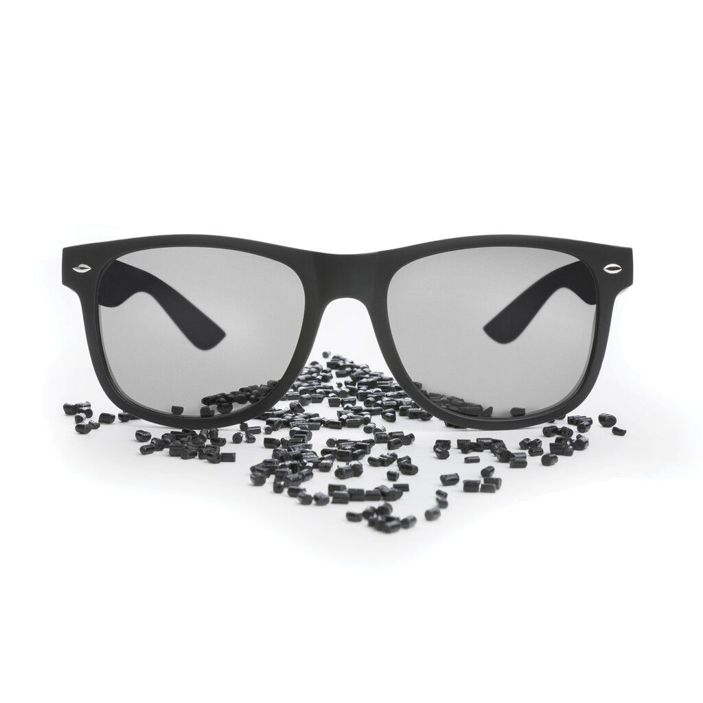 Sonnenbrille aus GRS recyceltem PC Kunststoff - schwarz-671