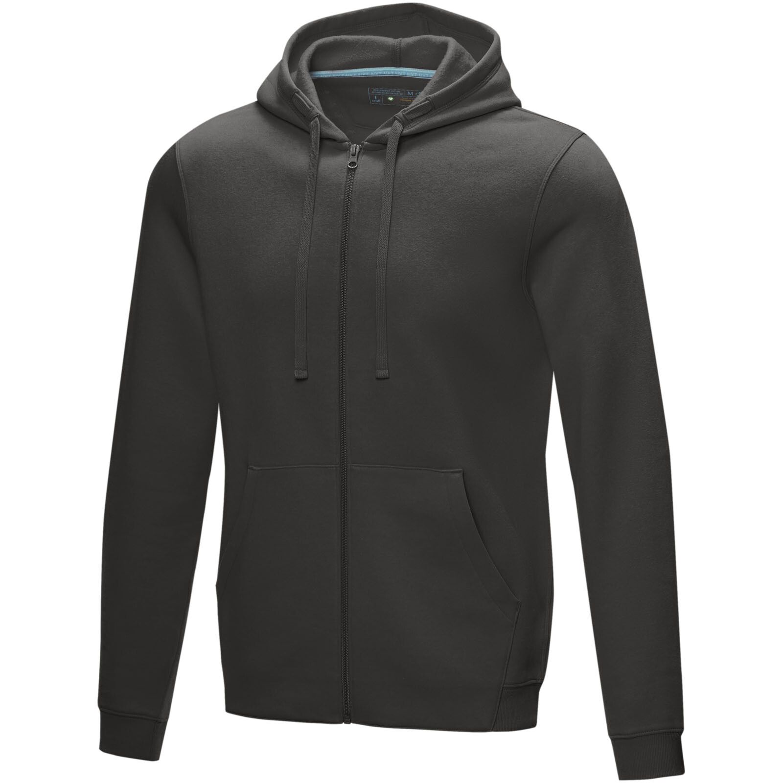 Ruby Hoodie mit durchgehendem Reißverschluss aus Bio-Material für Herren - storm grey - L-960