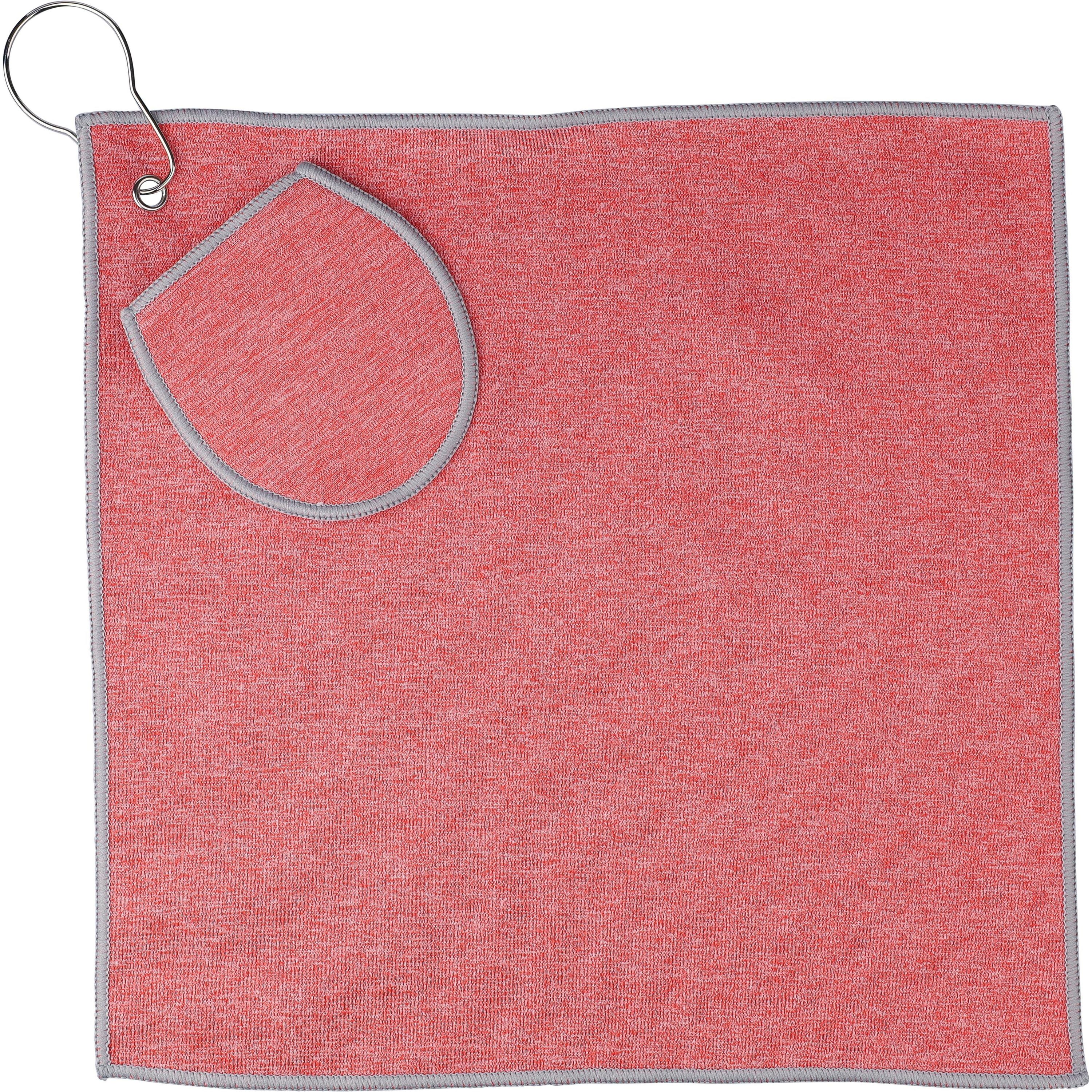 rPET Golfhandtuch Idris - rot-631