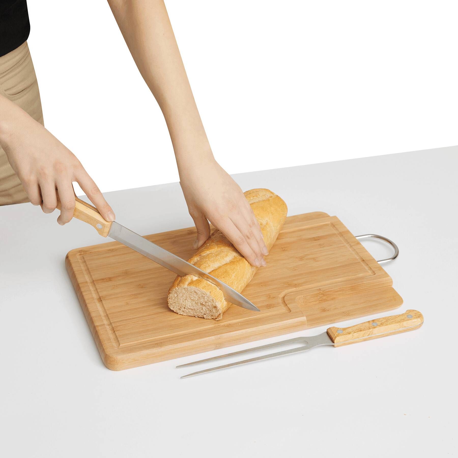 Schneidebrett BAMBOO-CUT - braun-316