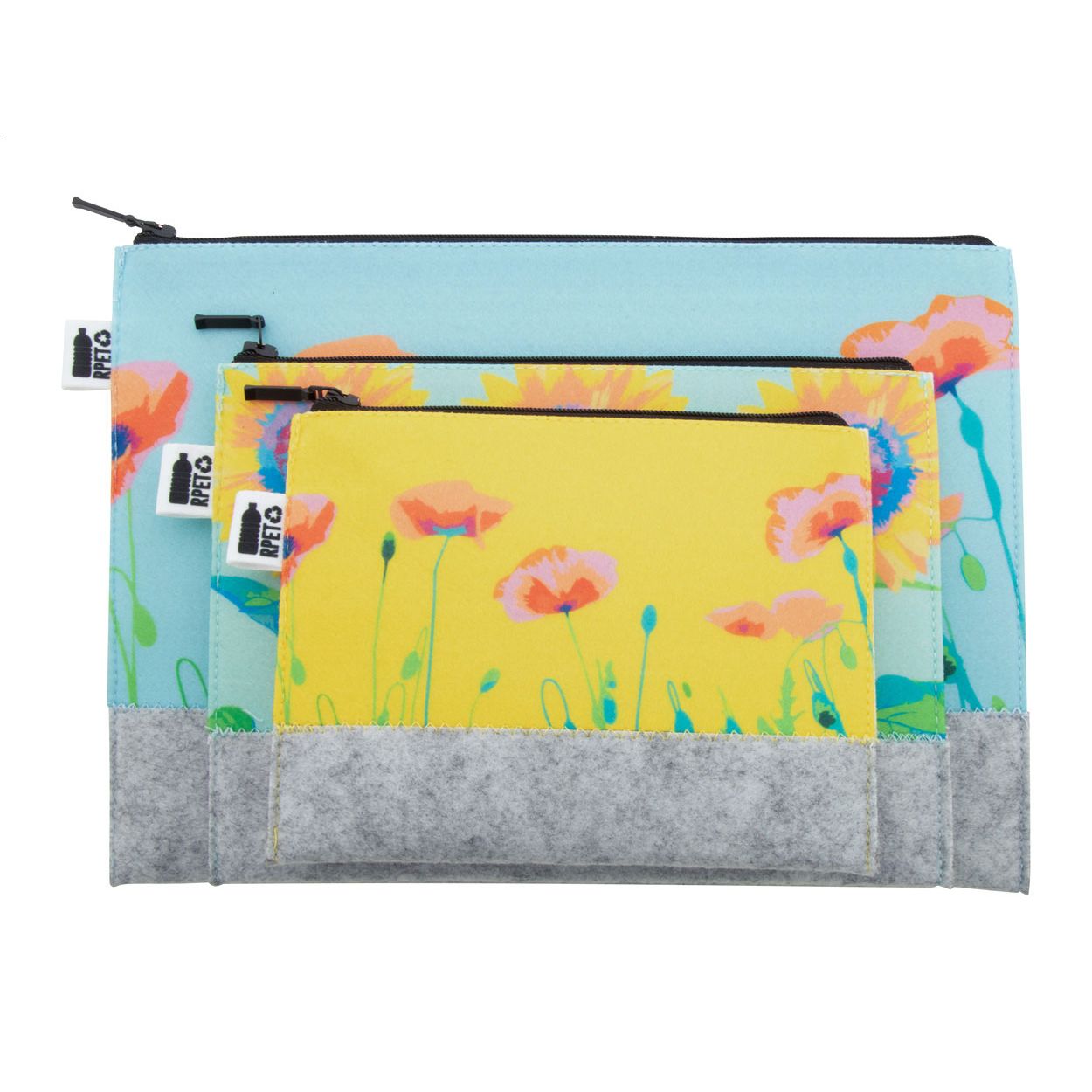 CreaFelt Beauty S Individuelle Kosmetiktasche - weiß - grau-344