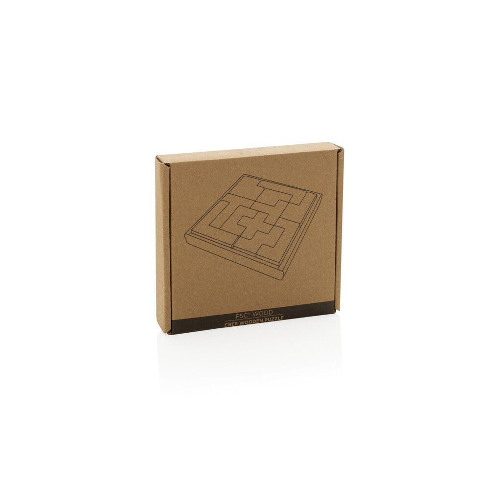 Cree Holz-Puzzle - braun-483